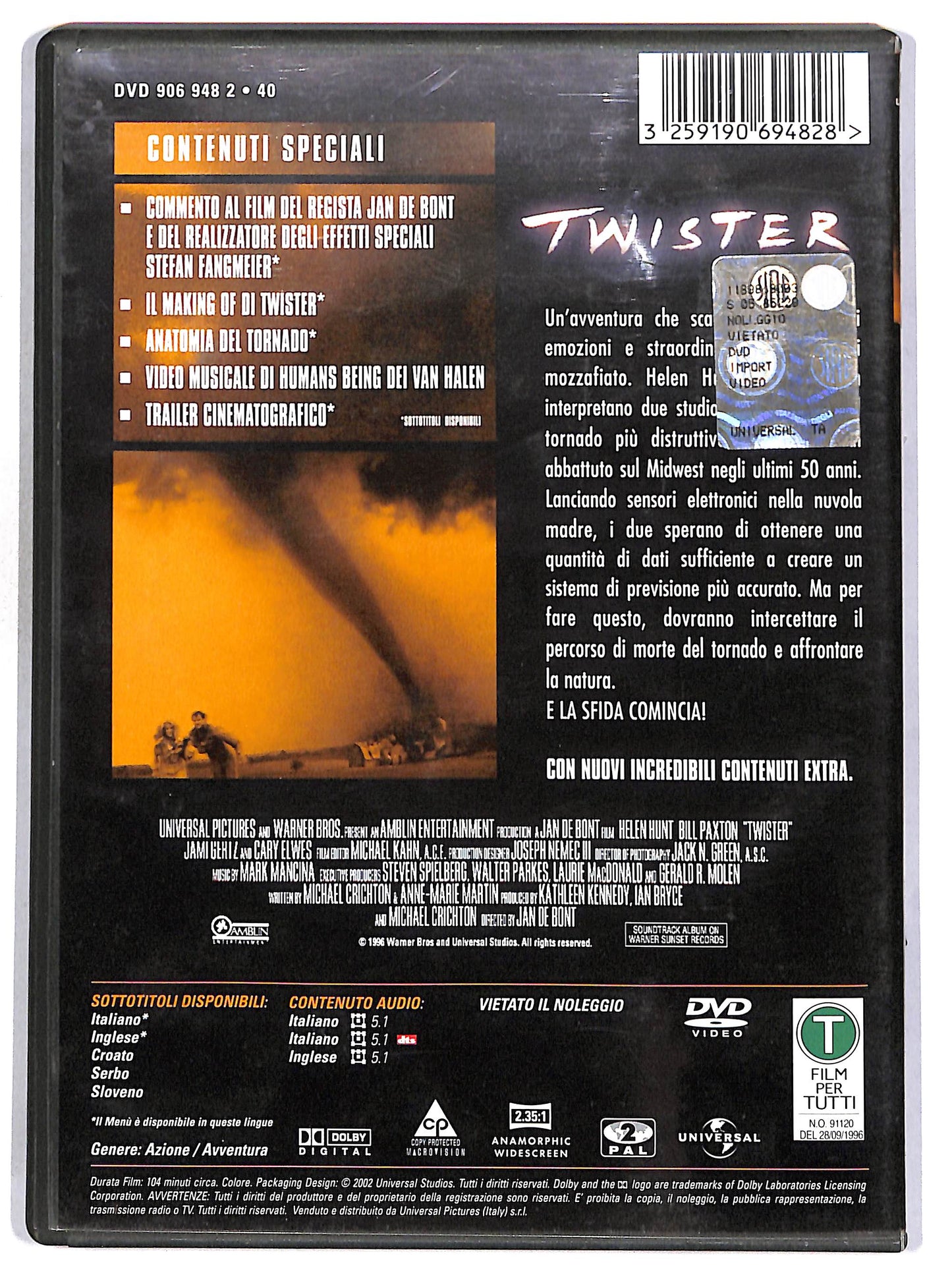 EBOND Twister EDIZIONE SPECIALE DVD D664703