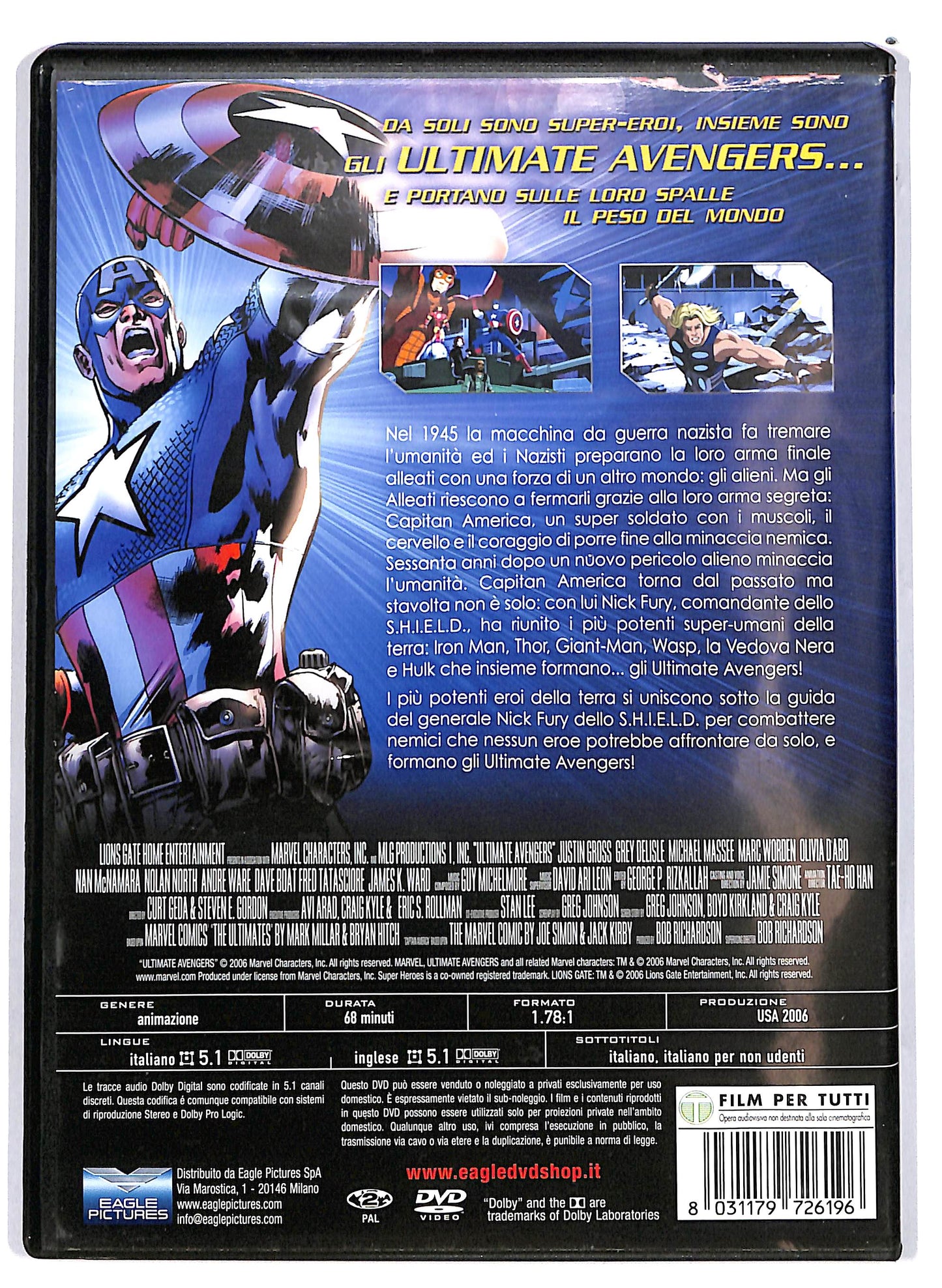 EBOND Ultimate Avengers il film  NOLEGGIO DVD D665030