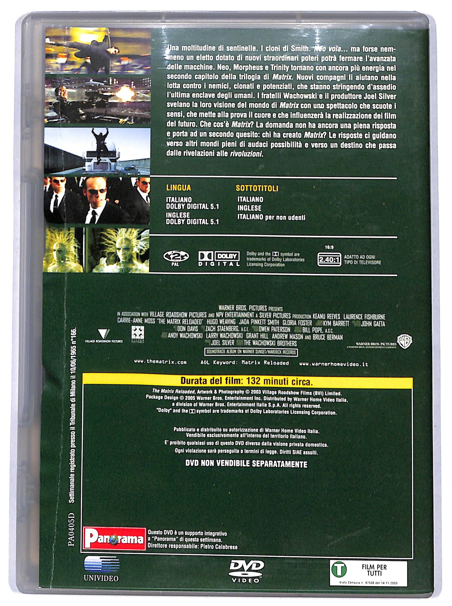 EBOND Matrix Reloaded  EDITORIALE DVD D665120