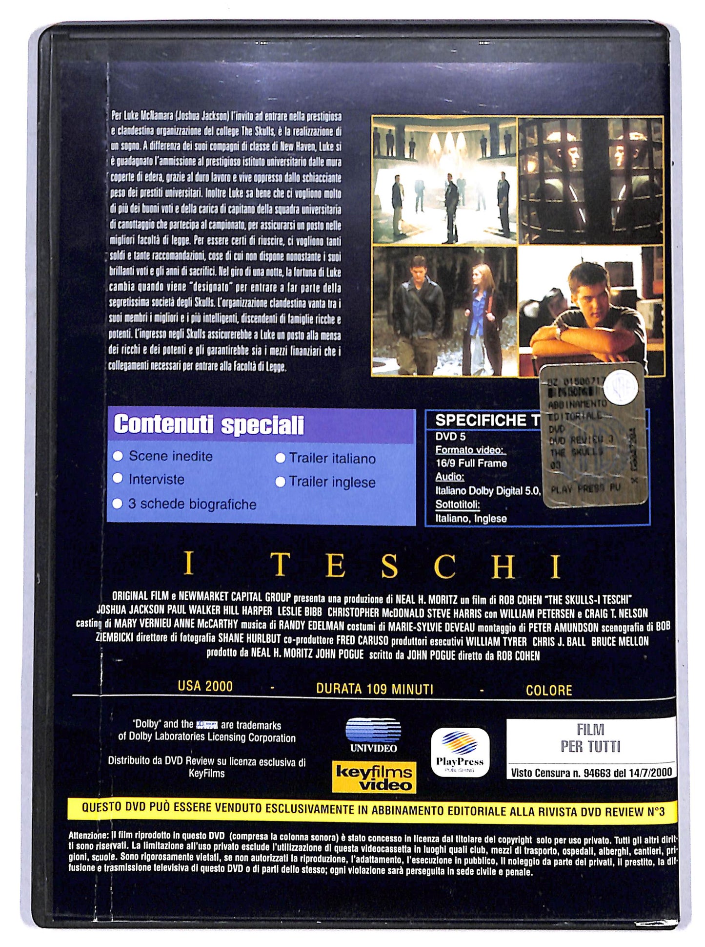 EBOND The Skulls - I teschi  EDITORIALE DVD D665148