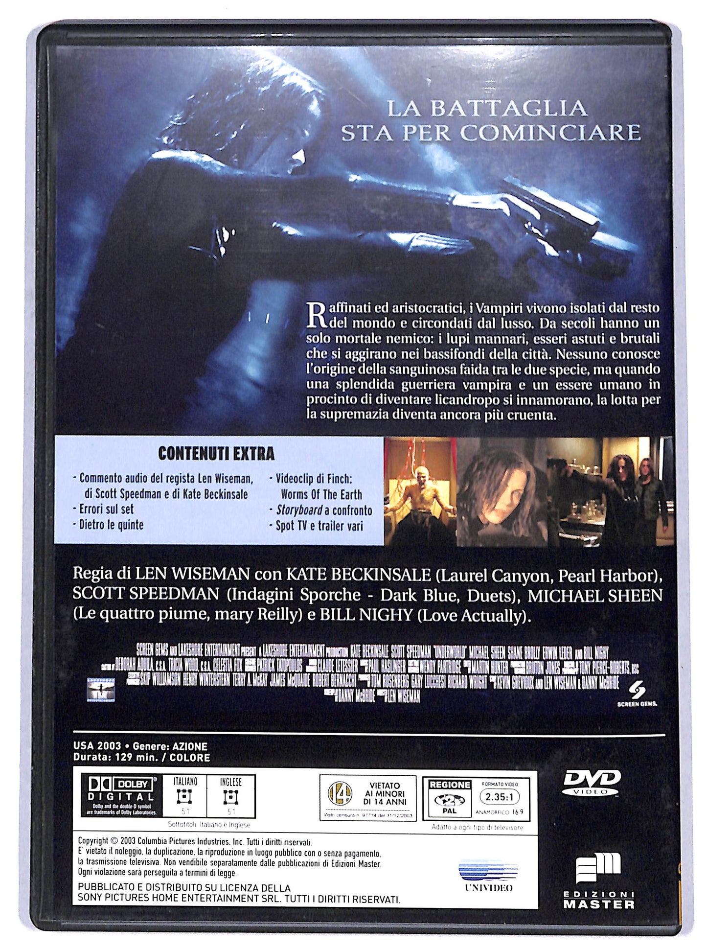 EBOND Underworld  EDITORIALE DVD D665151