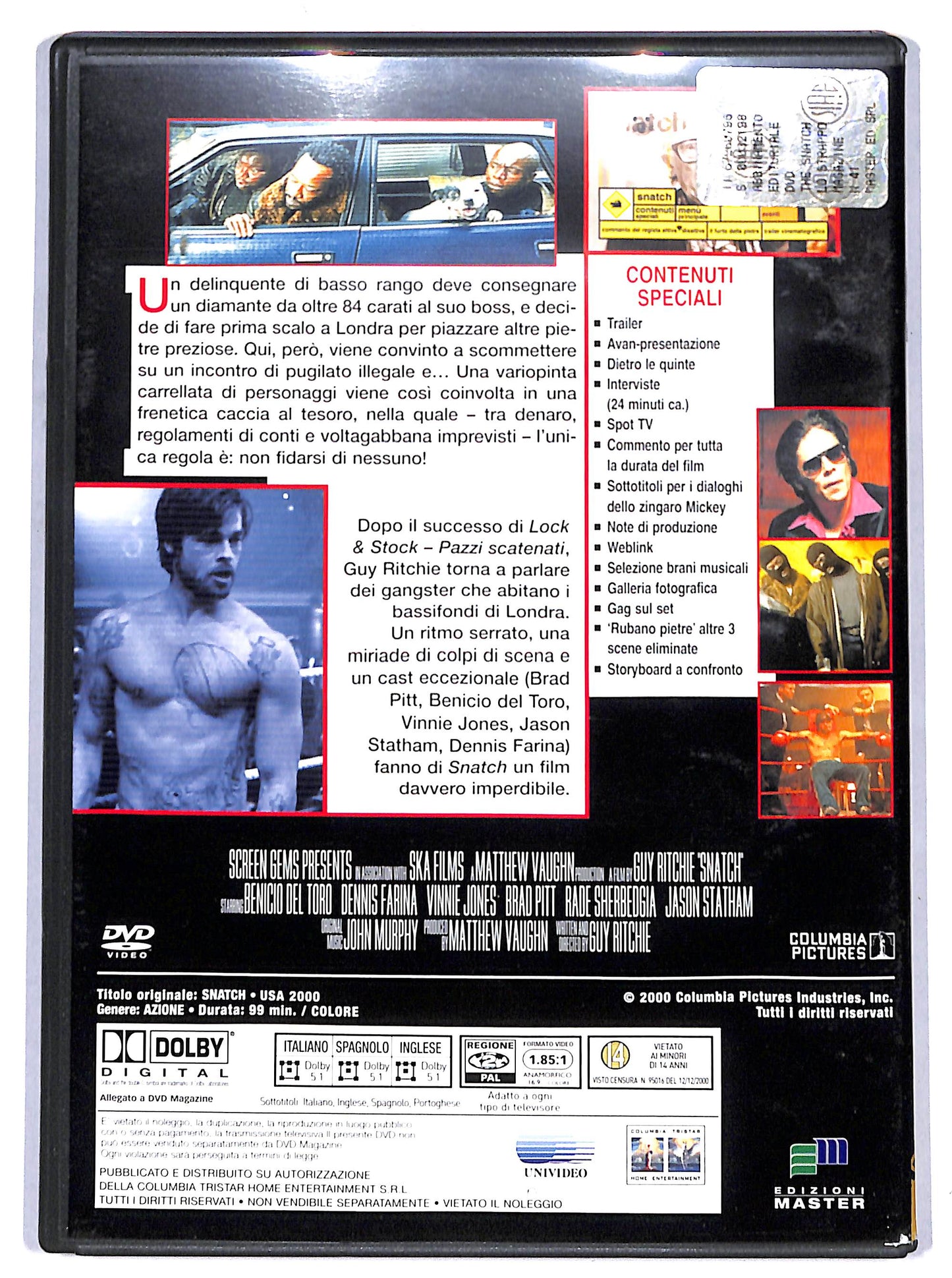 EBOND Snatch - Lo strappo  EDITORIALE DVD D665155