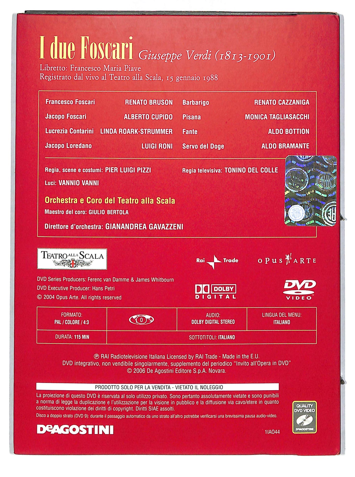 EBOND Invito all'opera I due Foscari - Giuseppe Verdi EDITORIALE DVD D665324