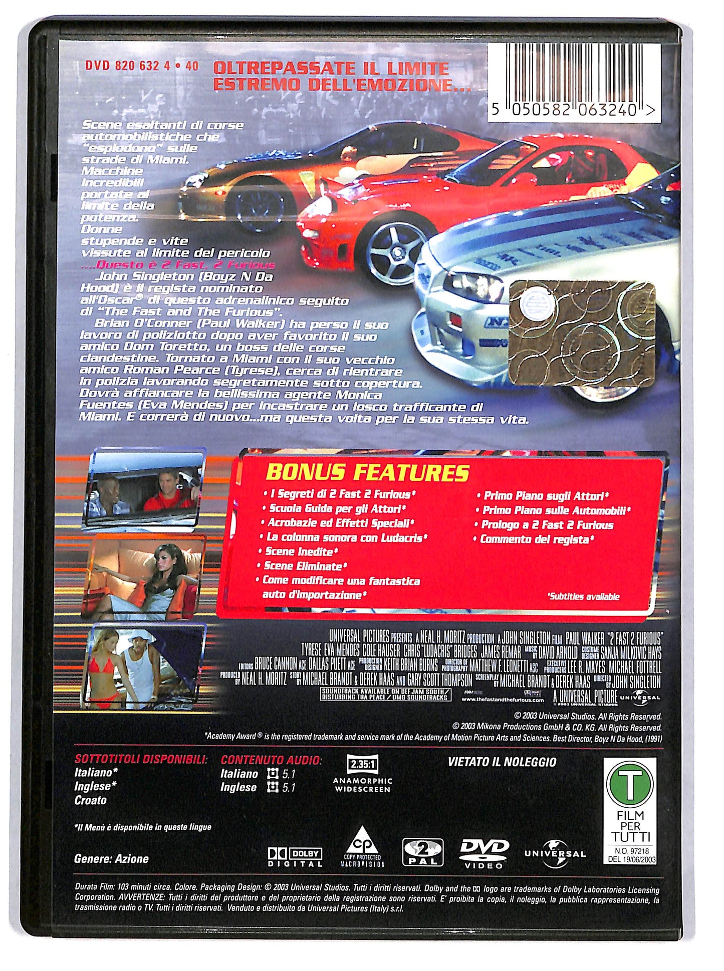 EBOND 2 Fast 2 Furious DVD D665330