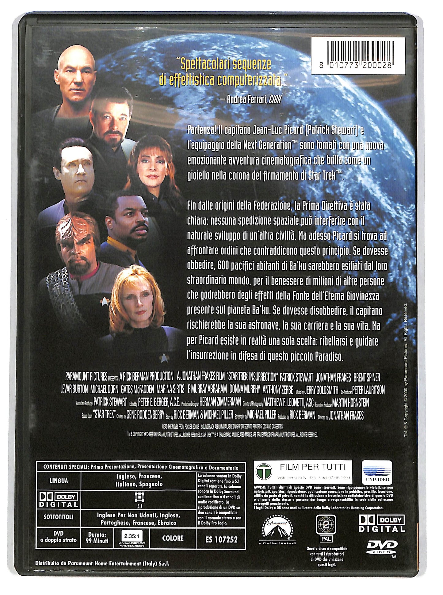 EBOND Star Trek - L'insurrezione DVD D665360