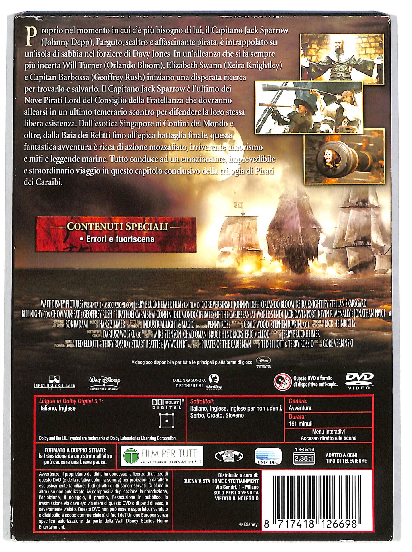 EBOND Pirati dei Caraibi Ai confini del mondo  DVD D665365
