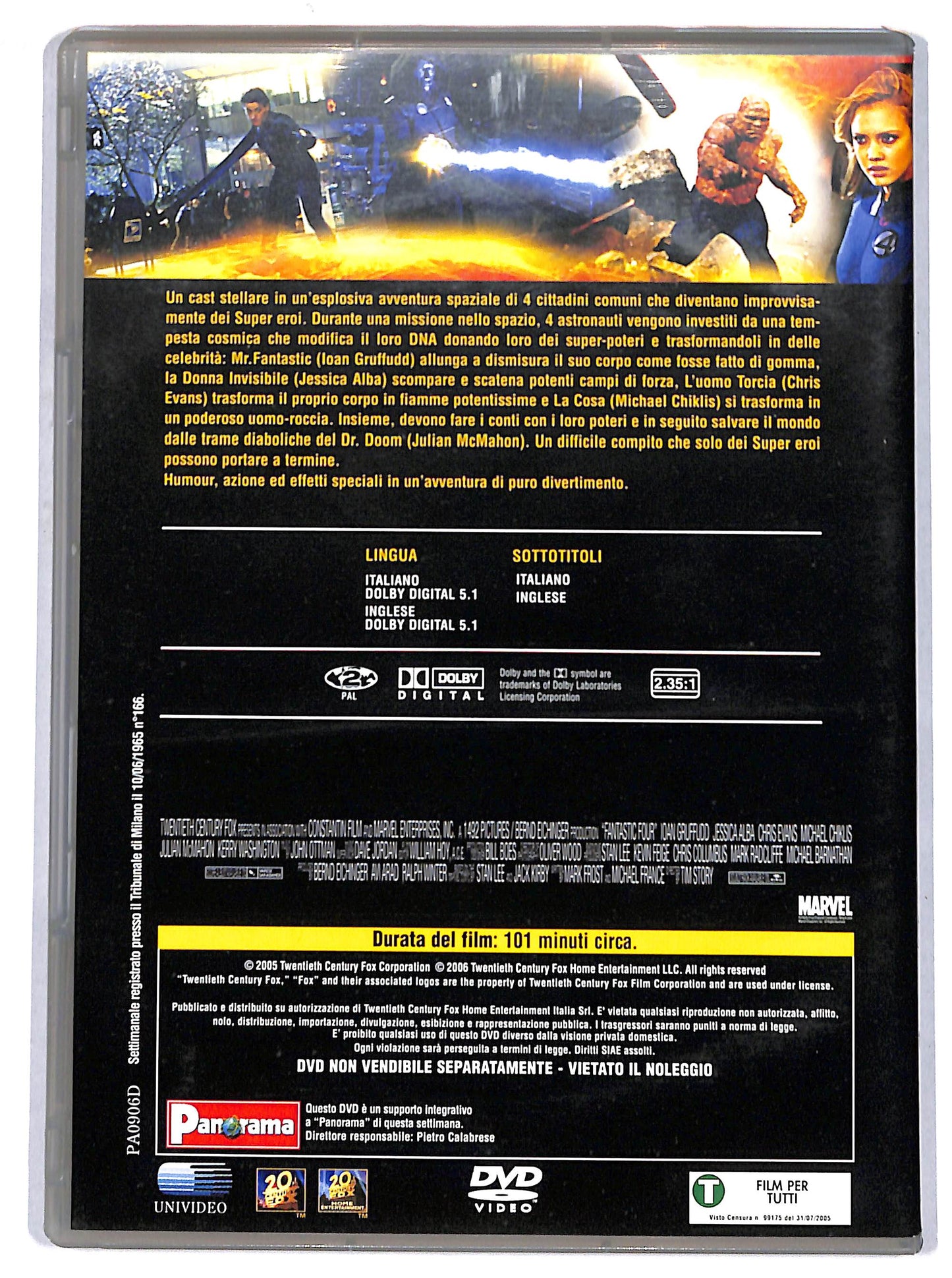 EBOND I Fantastici 4 EDITORIALE DVD D665443