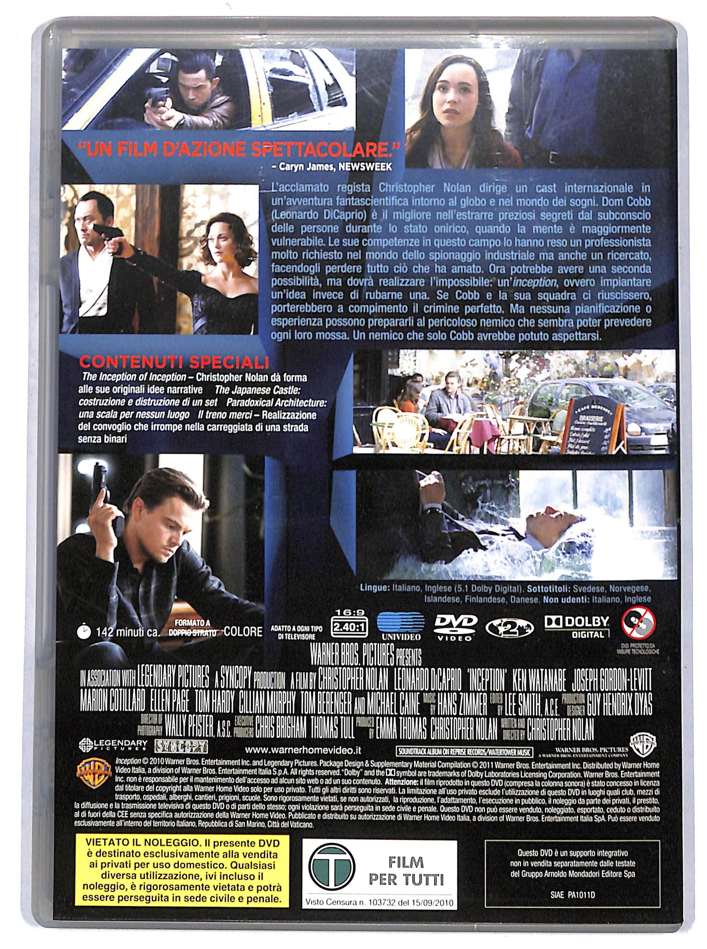EBOND Inception  EDITORIALE DVD D665850