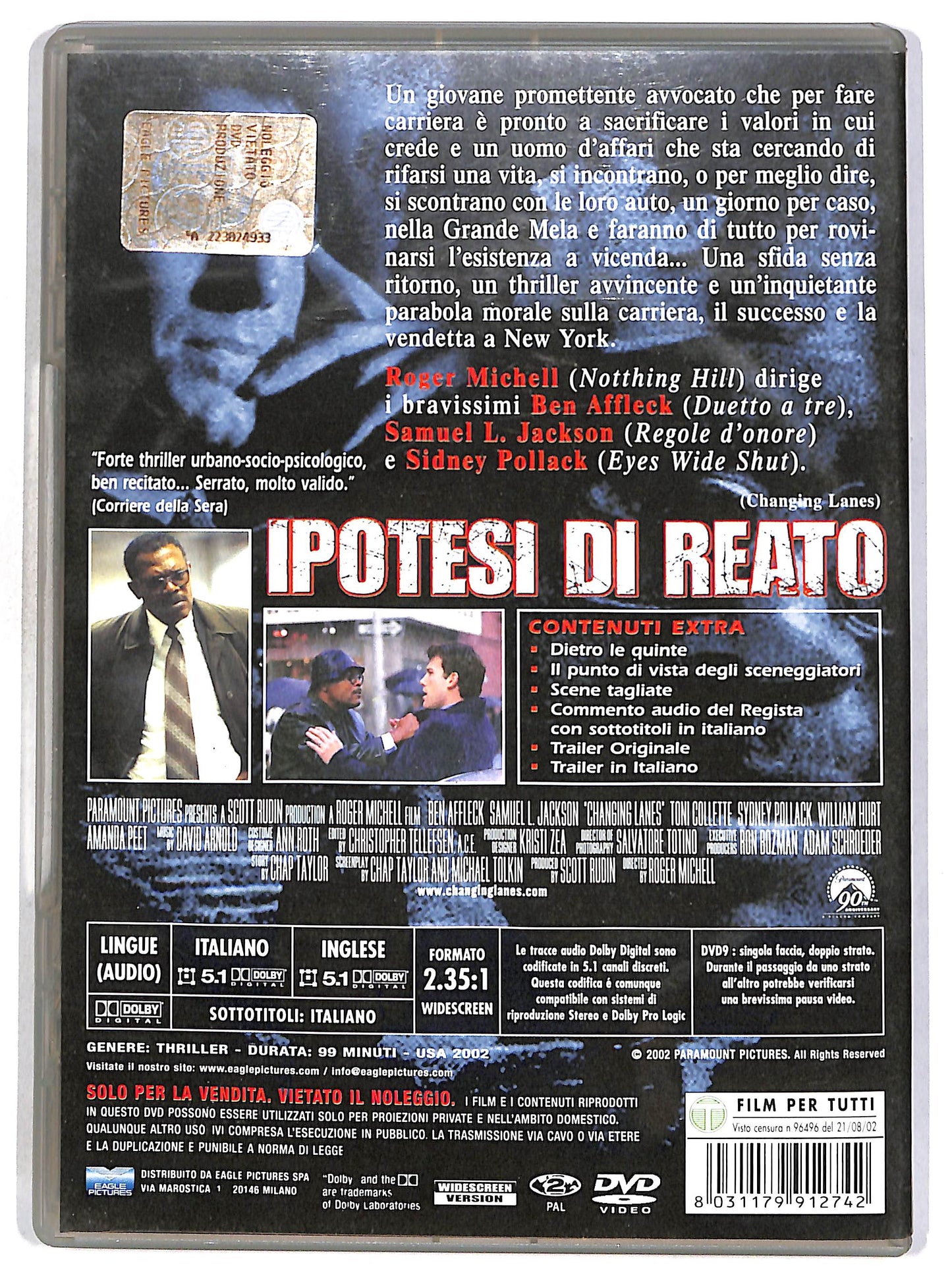 EBOND Ipotesi di reato DVD D665942