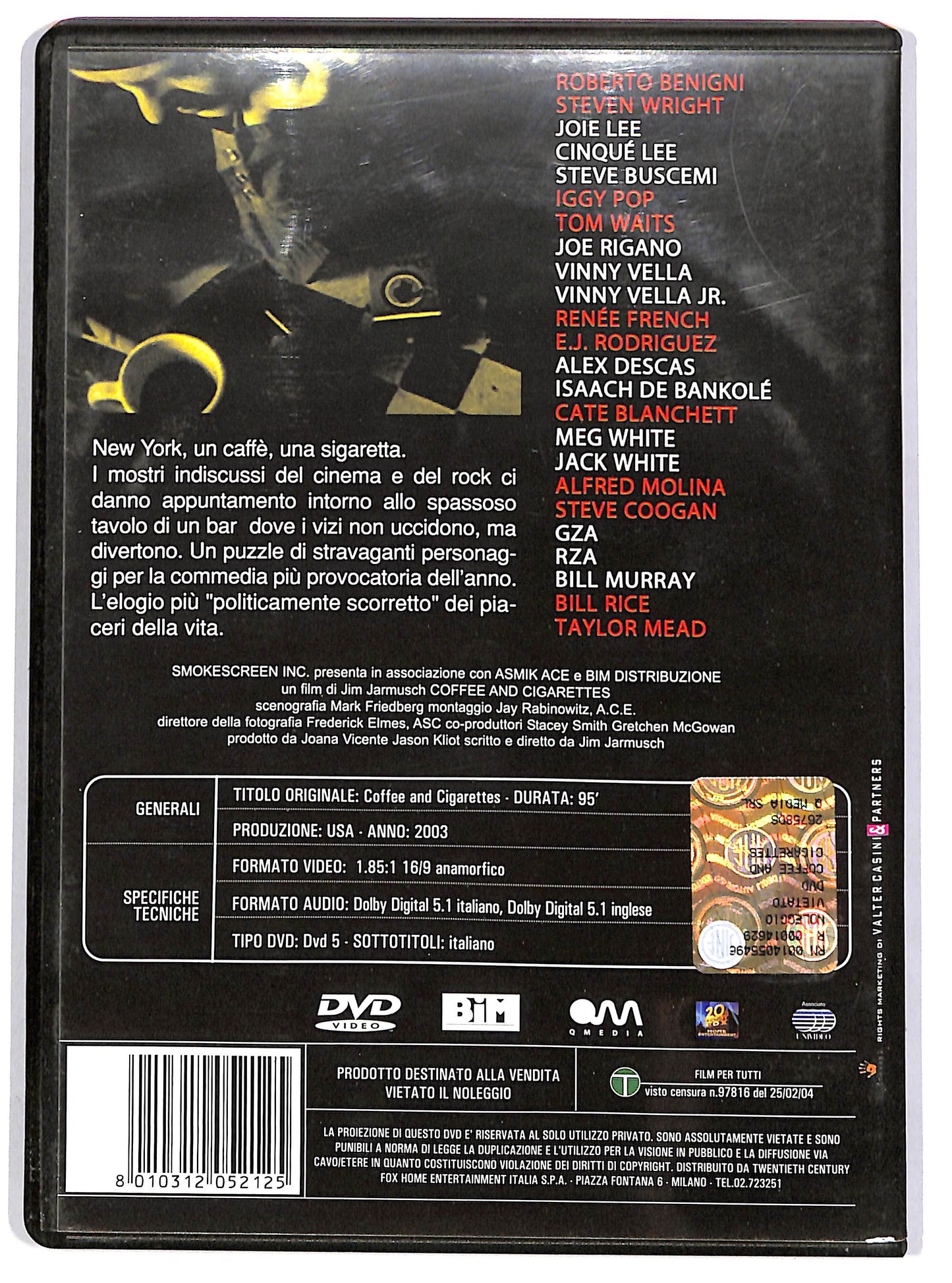 EBOND Coffee and Cigarettes DVD D666143
