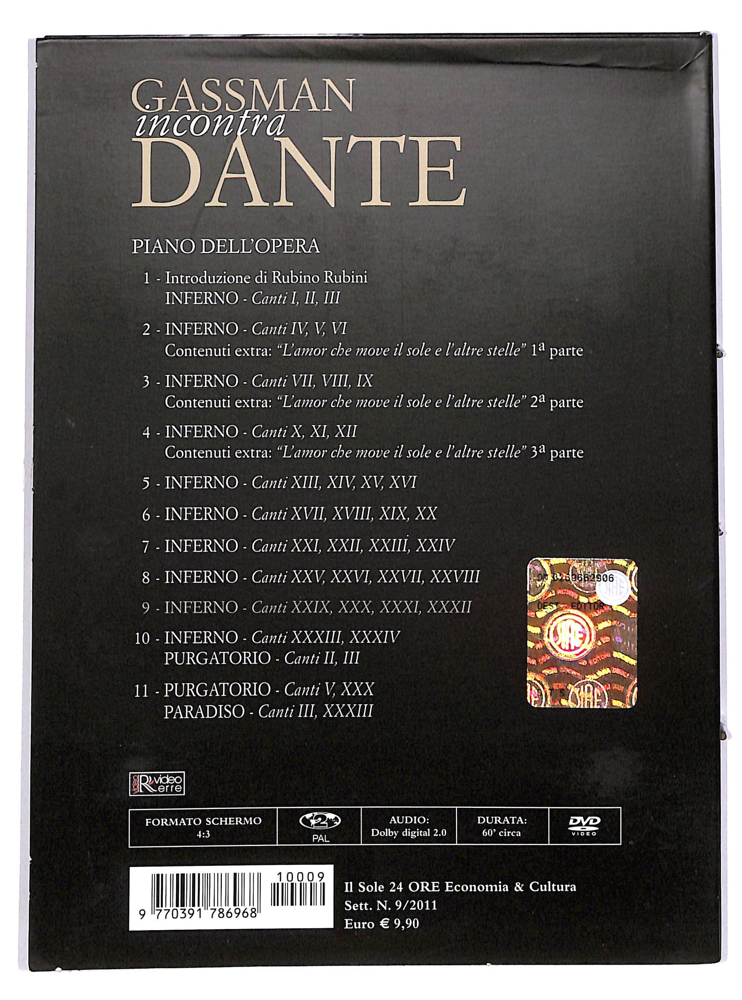 EBOND Gassman incontra Dante Vol.9 EDITORIALE DIGIPACK DVD D666309