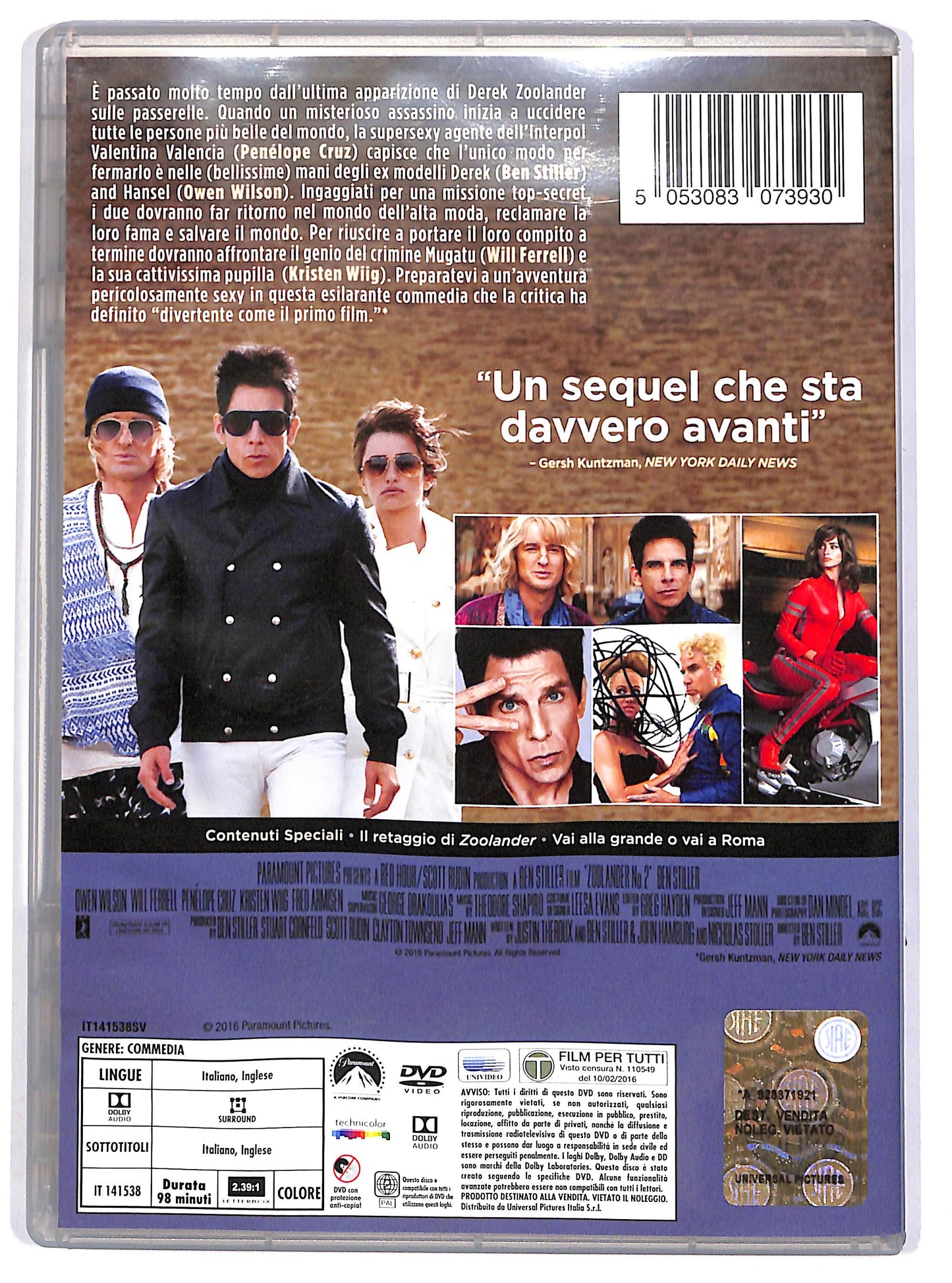 EBOND Zoolander No.2 DVD D666363