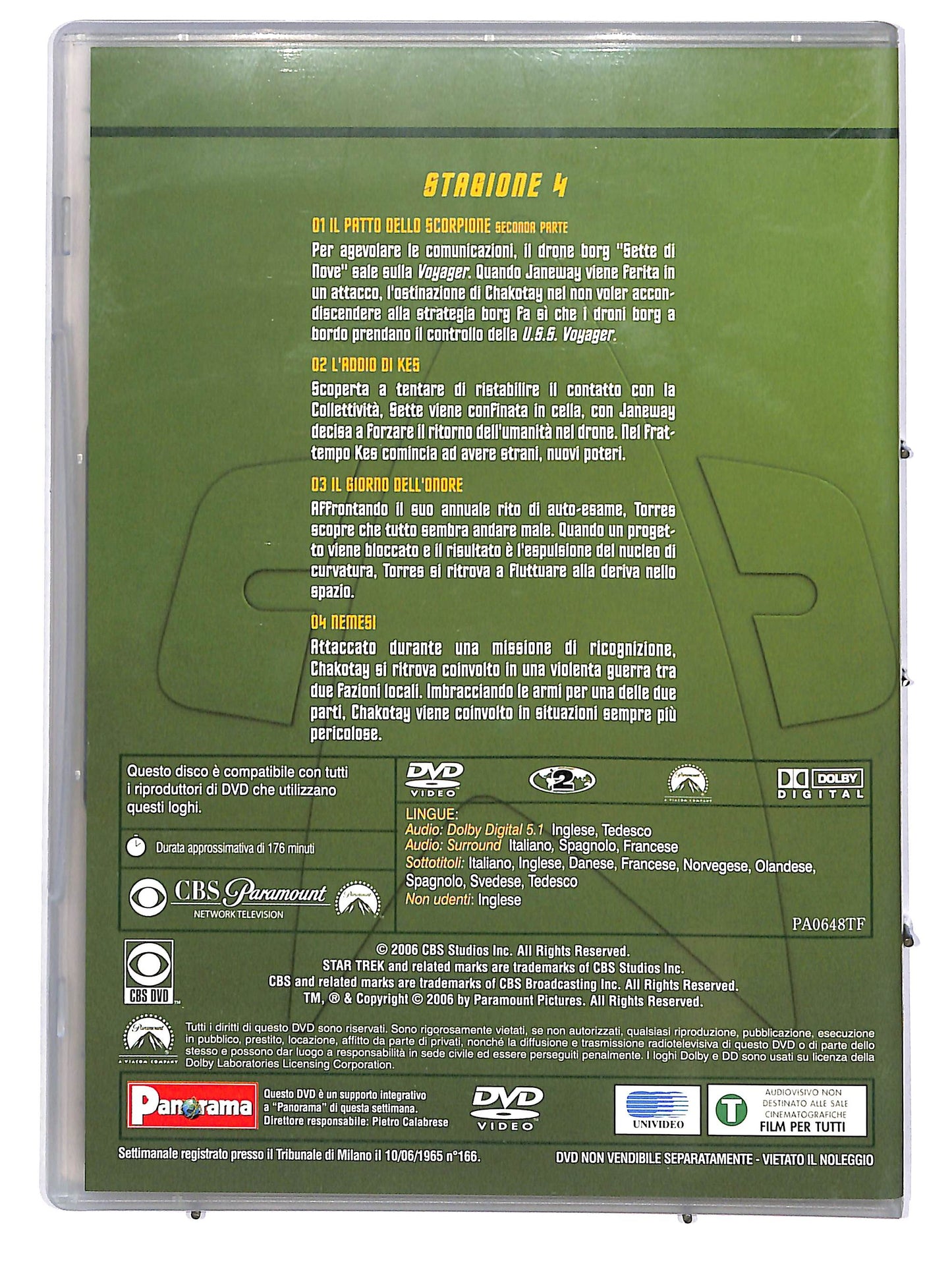 EBOND Star Trek Voyager - Vol.1 Stagione 4 (Eps. 1-4) EDITORIALE DVD D666407