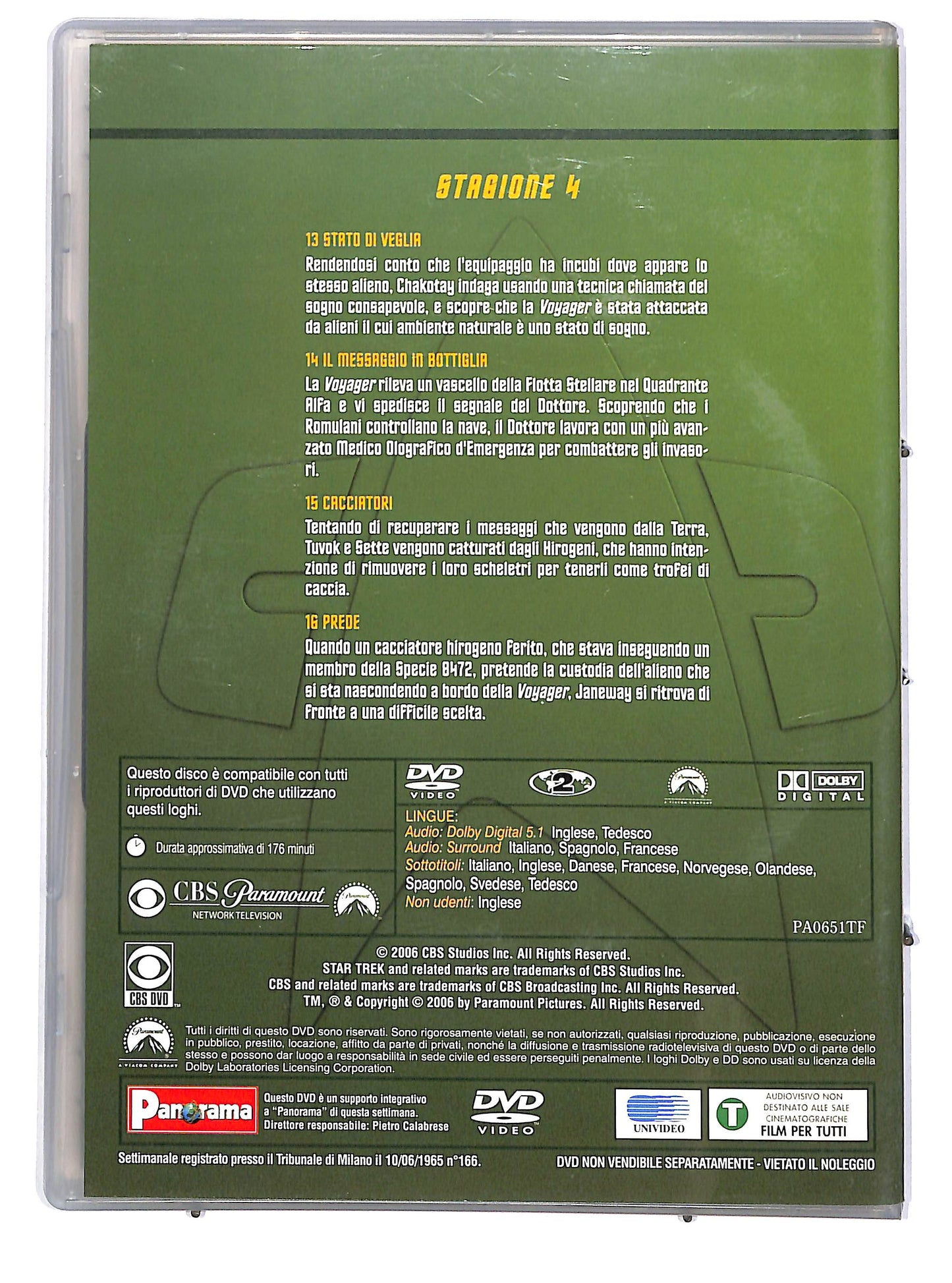 EBOND Star Trek Voyager -Vol 4 Stagione 4 (Eps.13-16) EDITORIALE DVD D666408