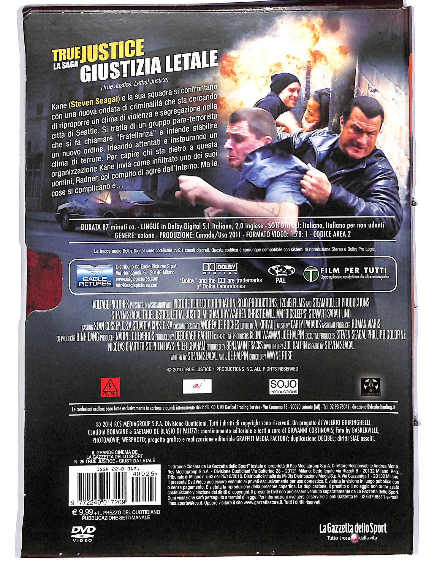 EBOND True Justice - La saga - Giustizia Letale EDITORIALE DIGIPACK DVD D666439