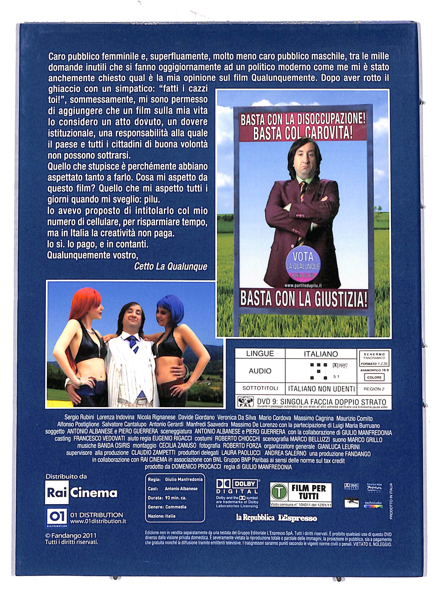 EBOND qualunquemente  EDITORIALE DVD D666859