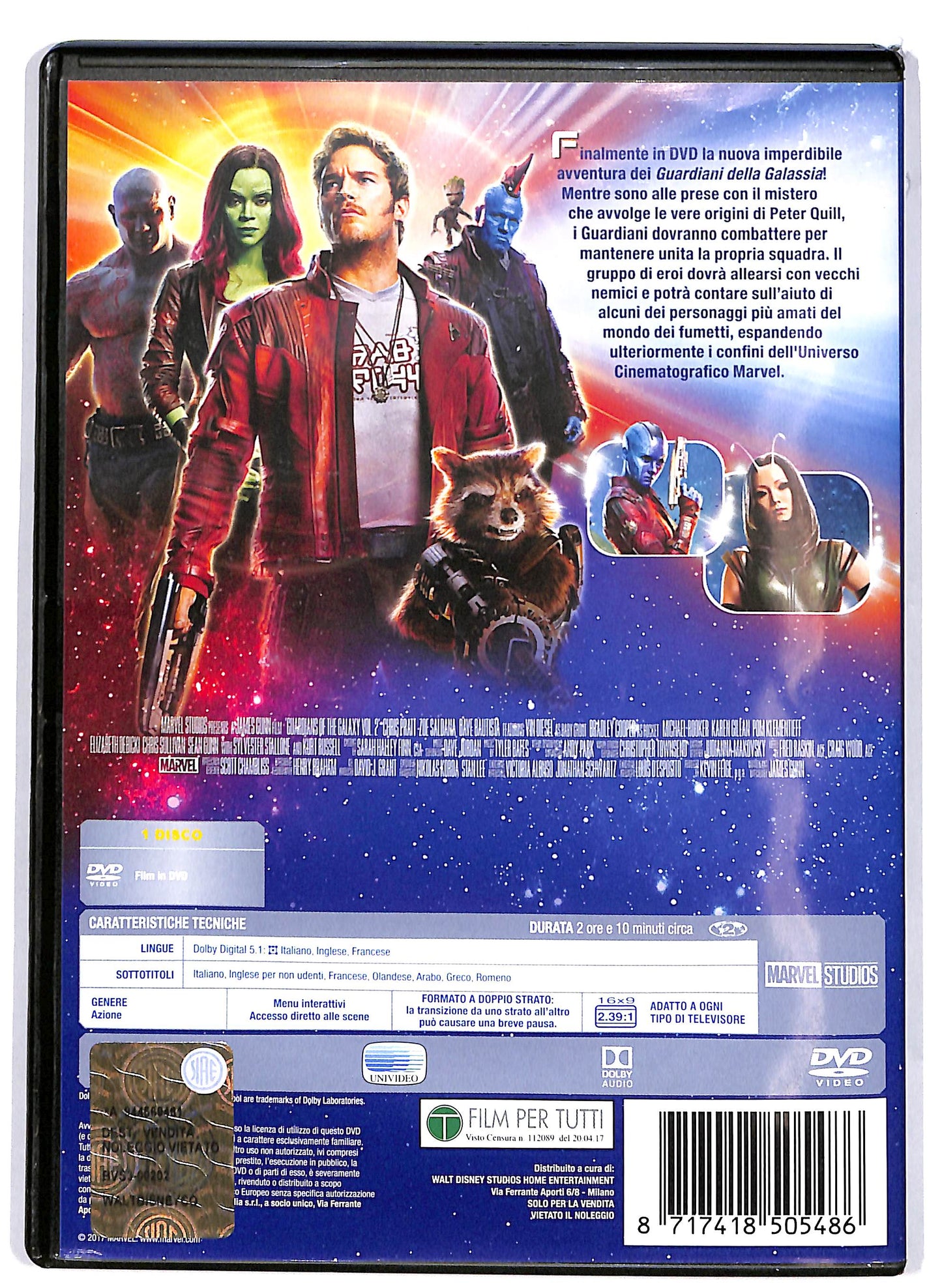 EBOND Guardiani della galassia vol.2  DVD D666921