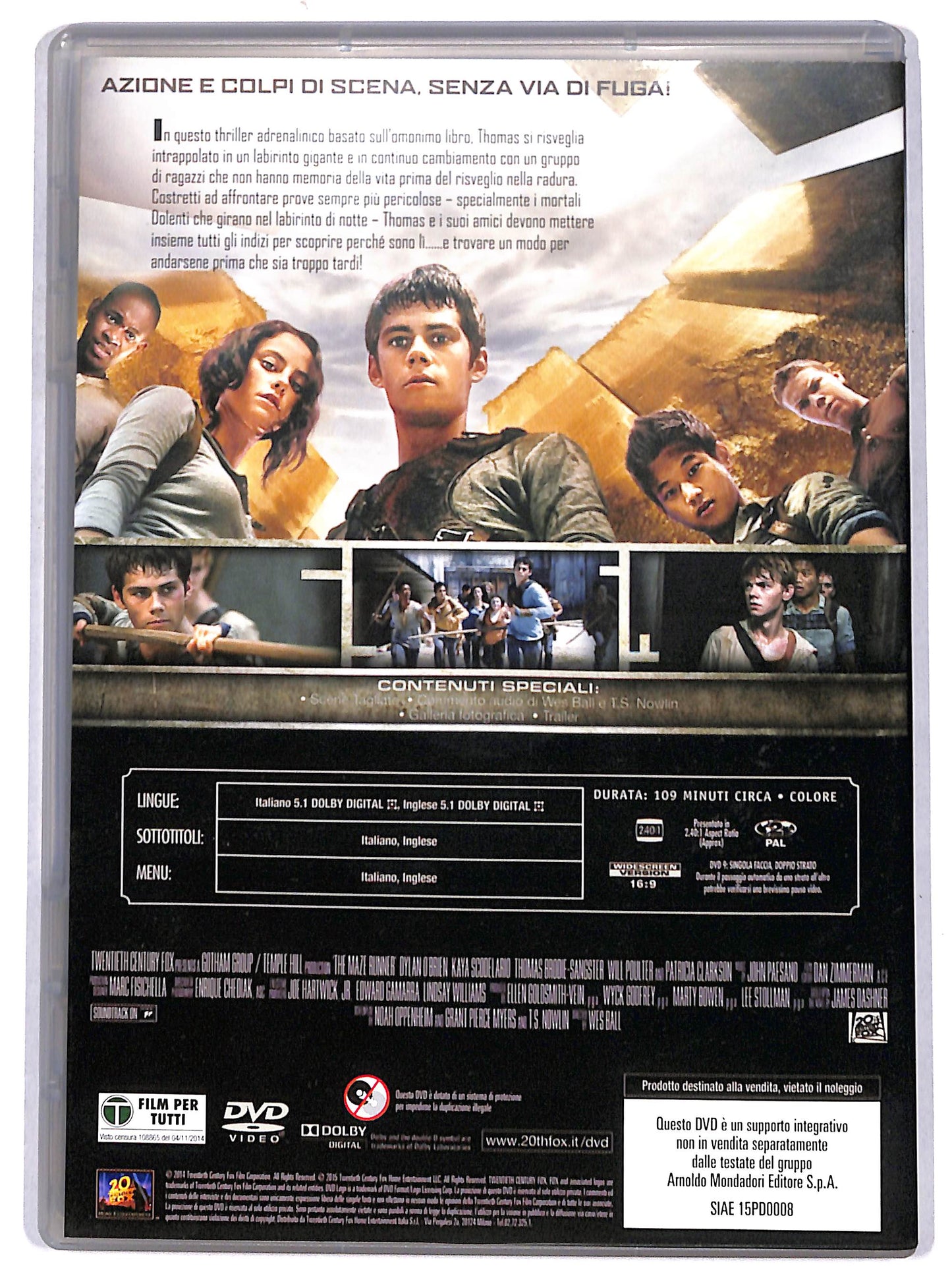 EBOND Maze Runner - Il labirinto  EDITORIALE DVD D667031