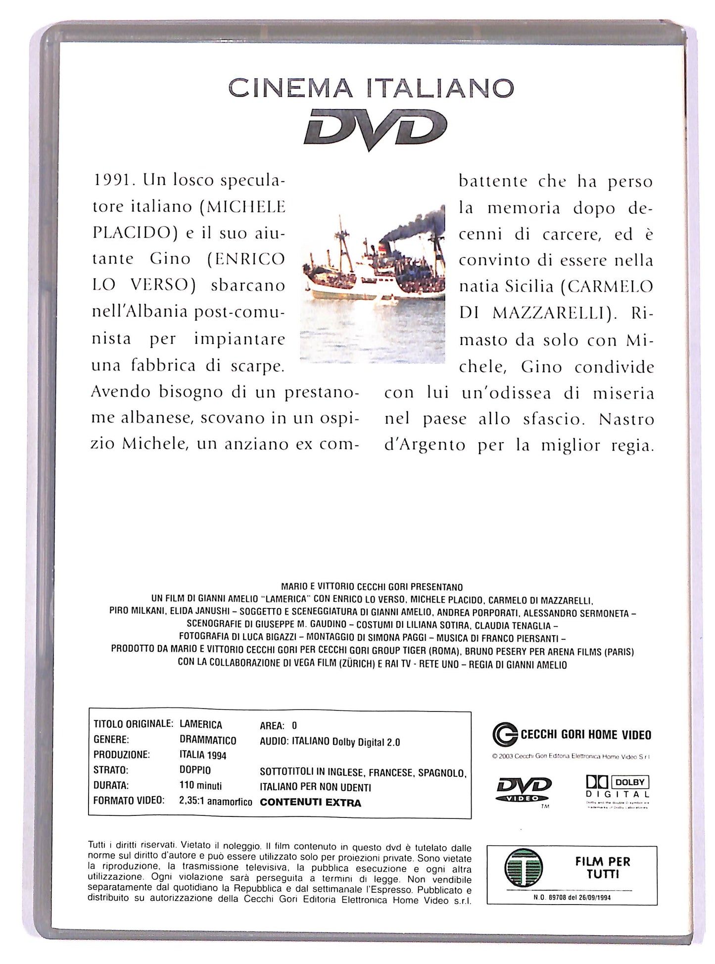 EBOND Lamerica EDITORIALE DVD D667216