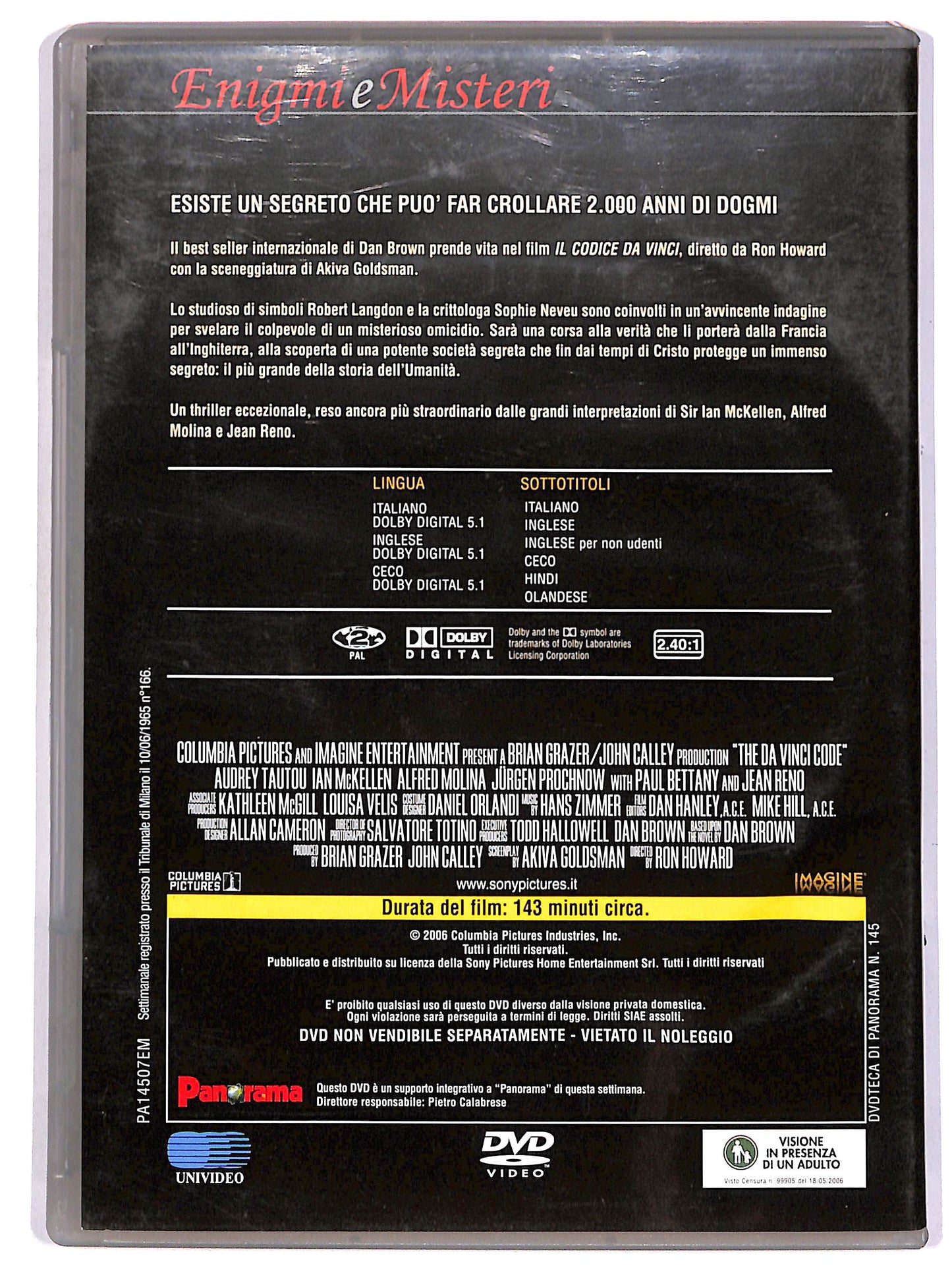 EBOND Il codice Da Vinci EDITORIALE DVD D667436