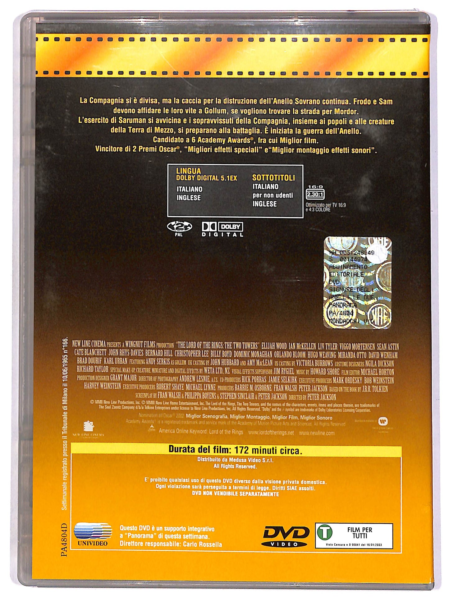 EBOND Il Signore degli Anelli - Le due torri EDITORIALE DVD D667514