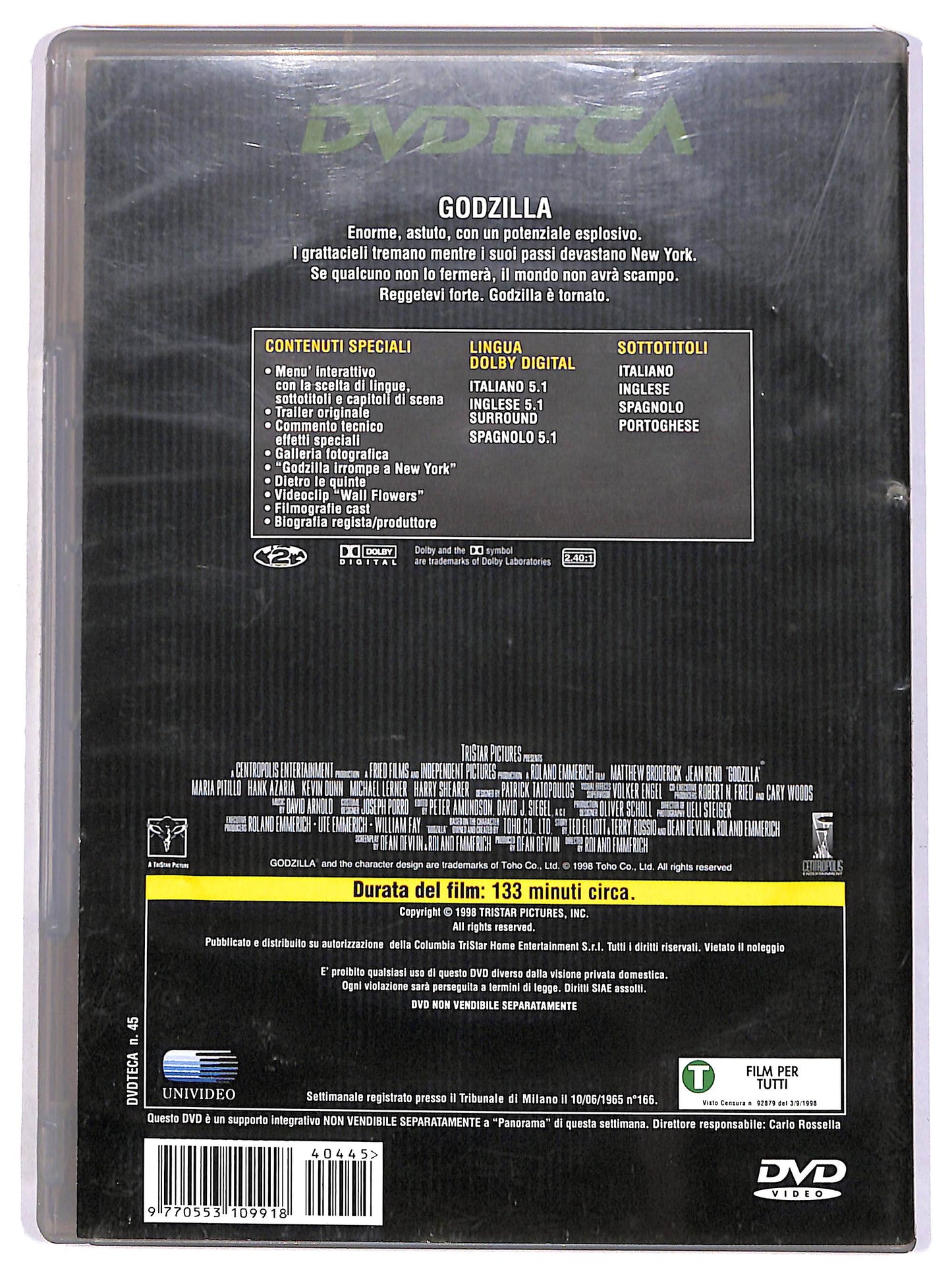 EBOND Godzilla EDITORIALE DVD D667520