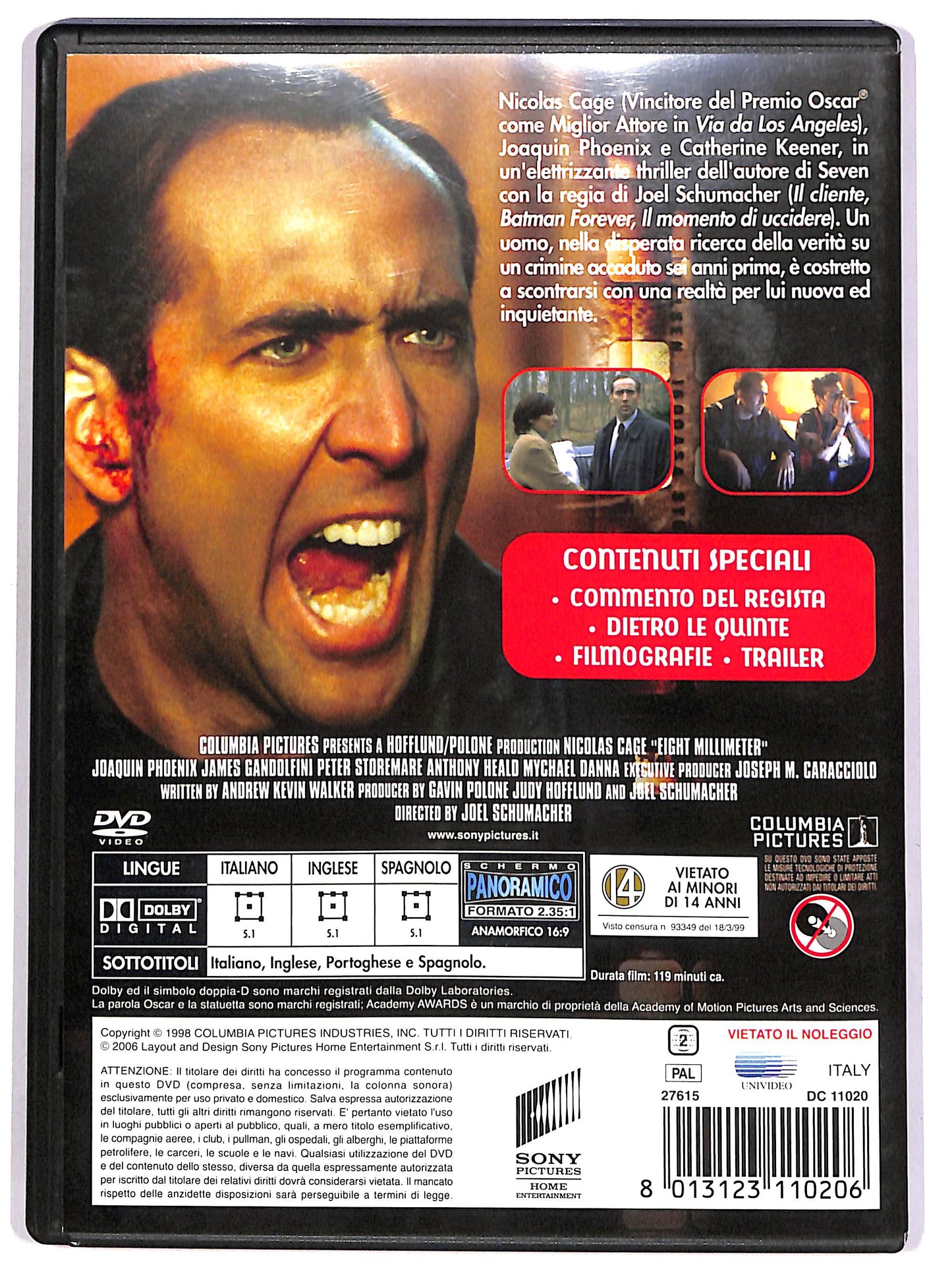 EBOND 8mm - Delitto a luci rosse DVD D667544