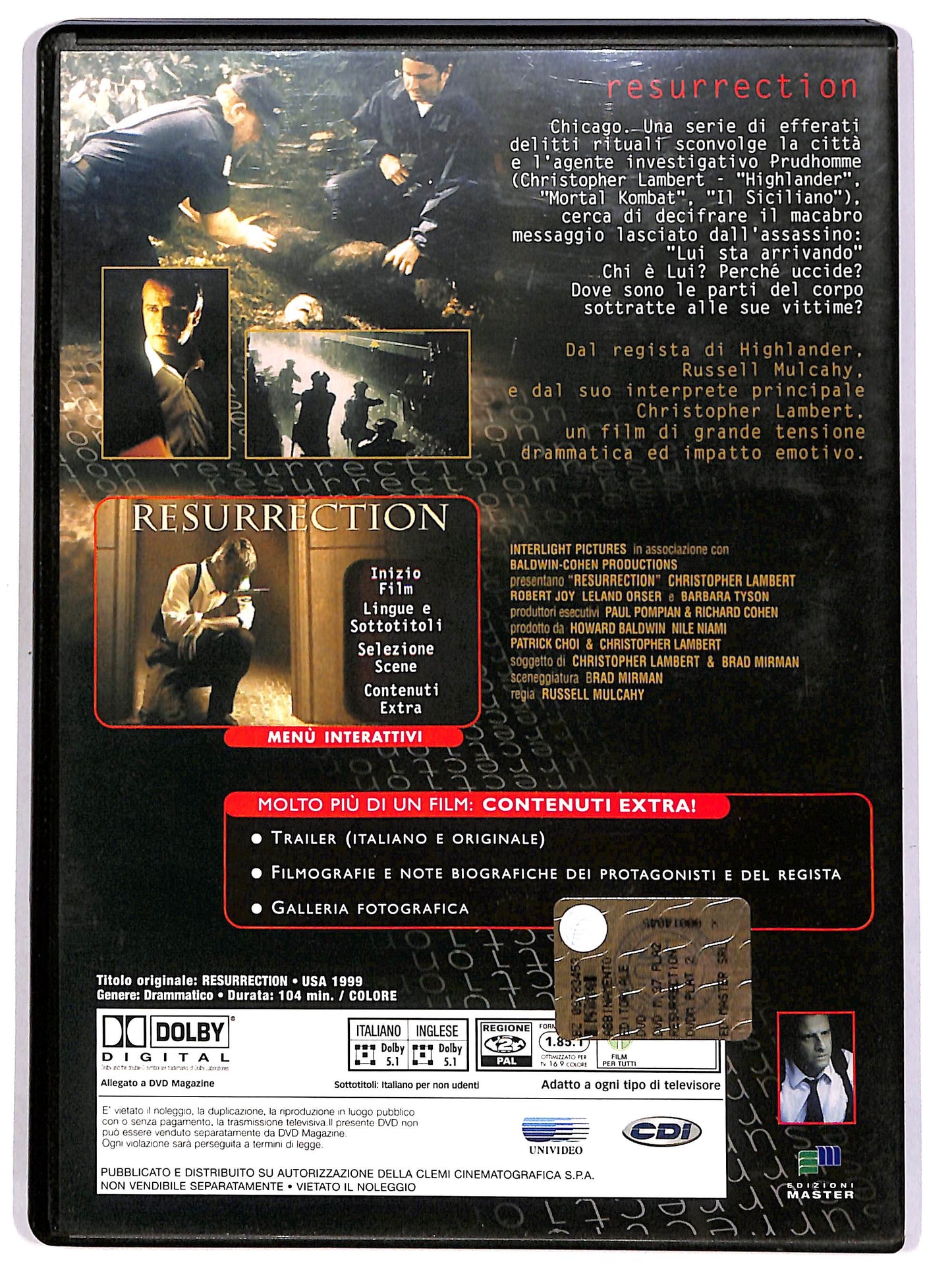 EBOND Resurrection EDITORIALE DVD D667628