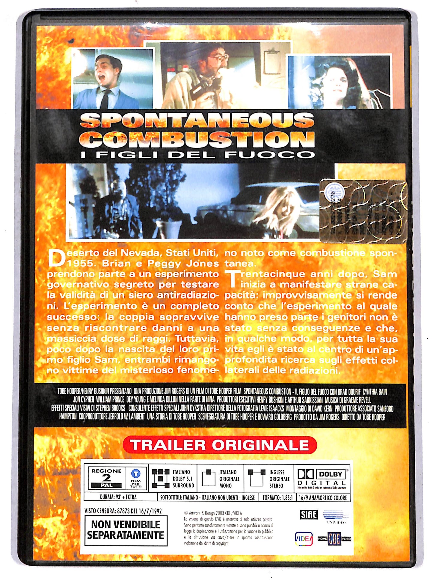 EBOND Spontaneous Combustion  EDITORIALE DVD D668109