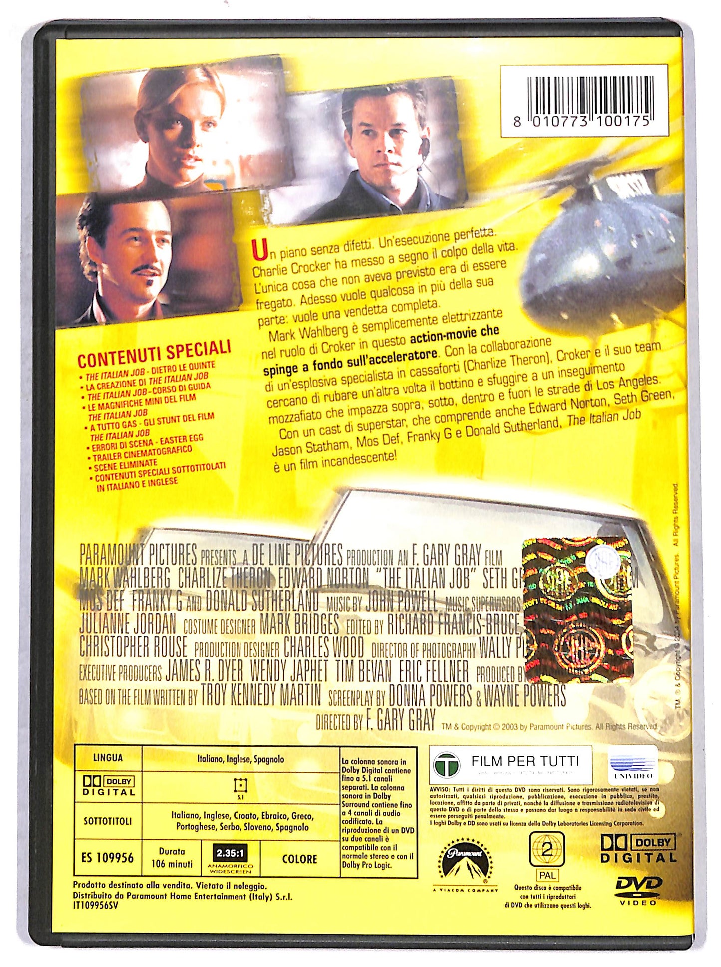 EBOND the italian job DVD D668125