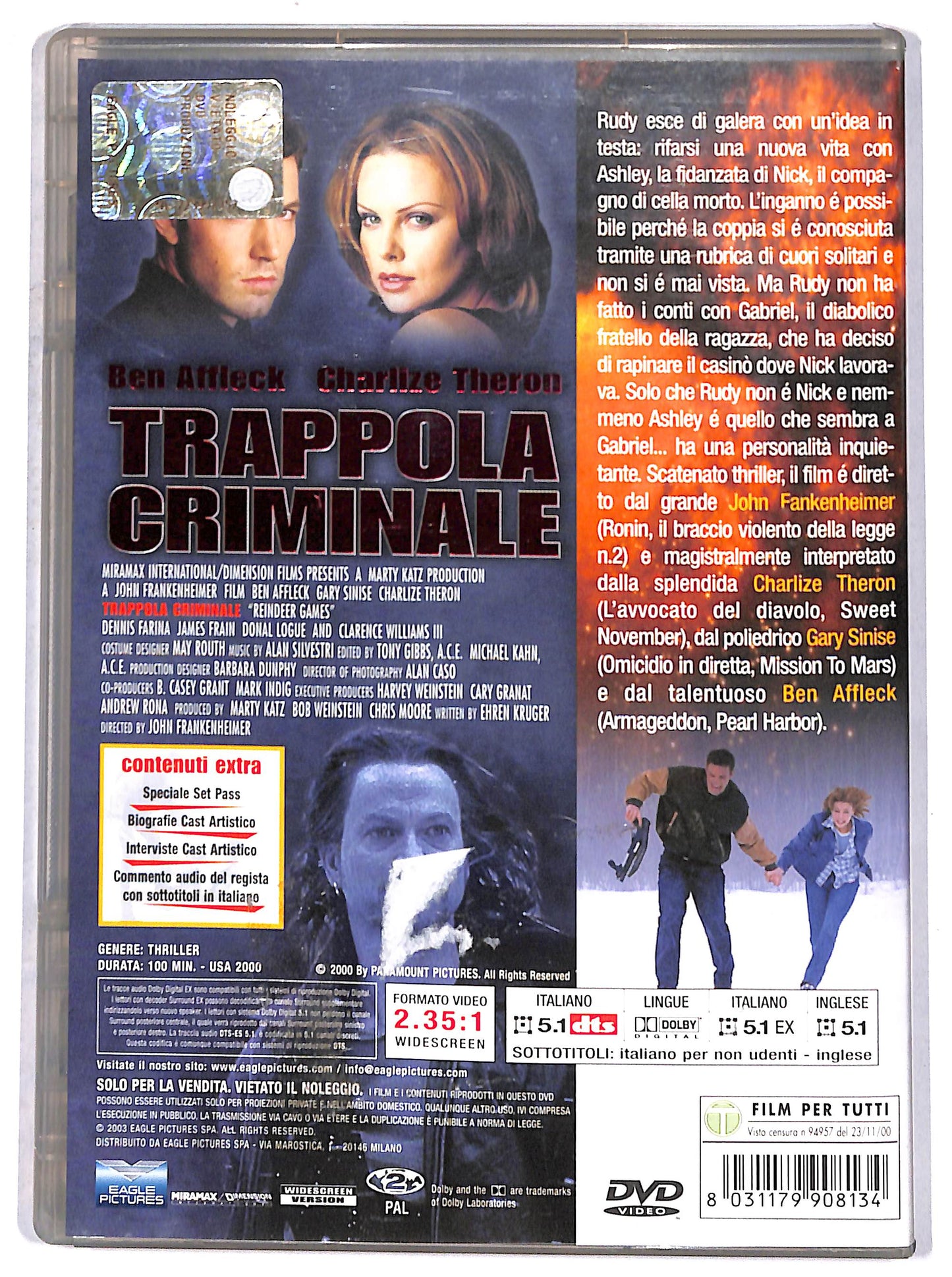 EBOND trappola criminale DVD D668152