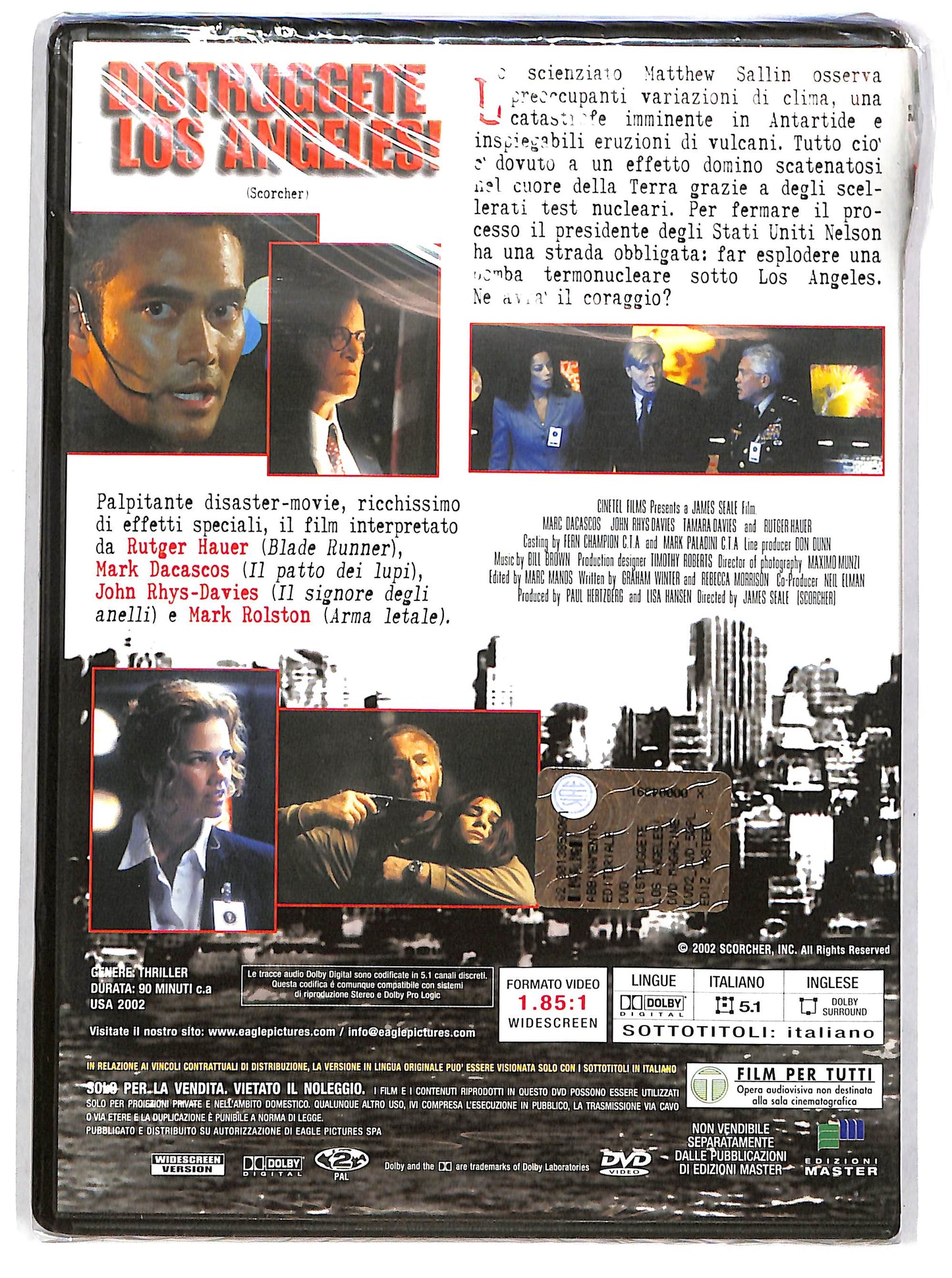 EBOND Distruggete Los Angeles! EDITORIALE  DVD D668244