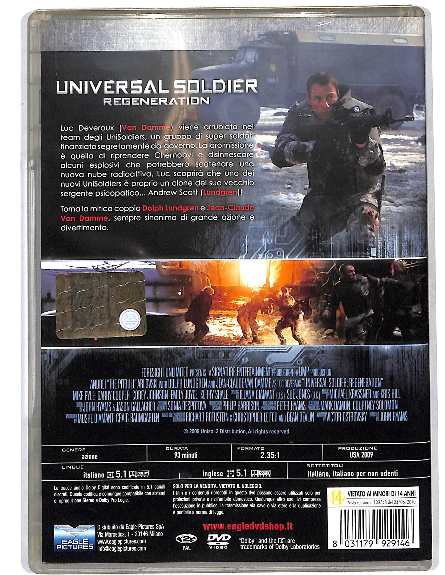 EBOND Universal Soldier Regeneration  DVD D668403