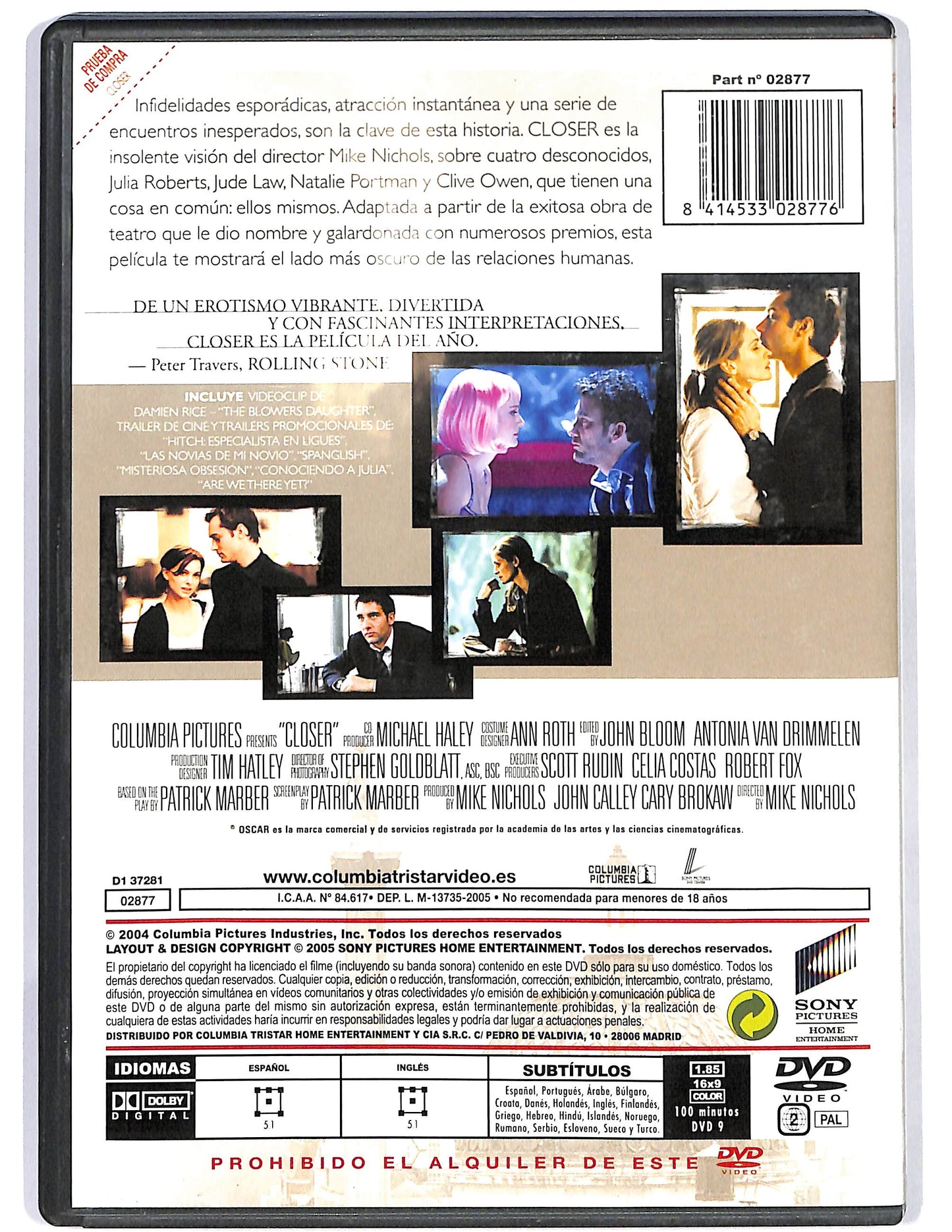EBOND Closer DVD D668606