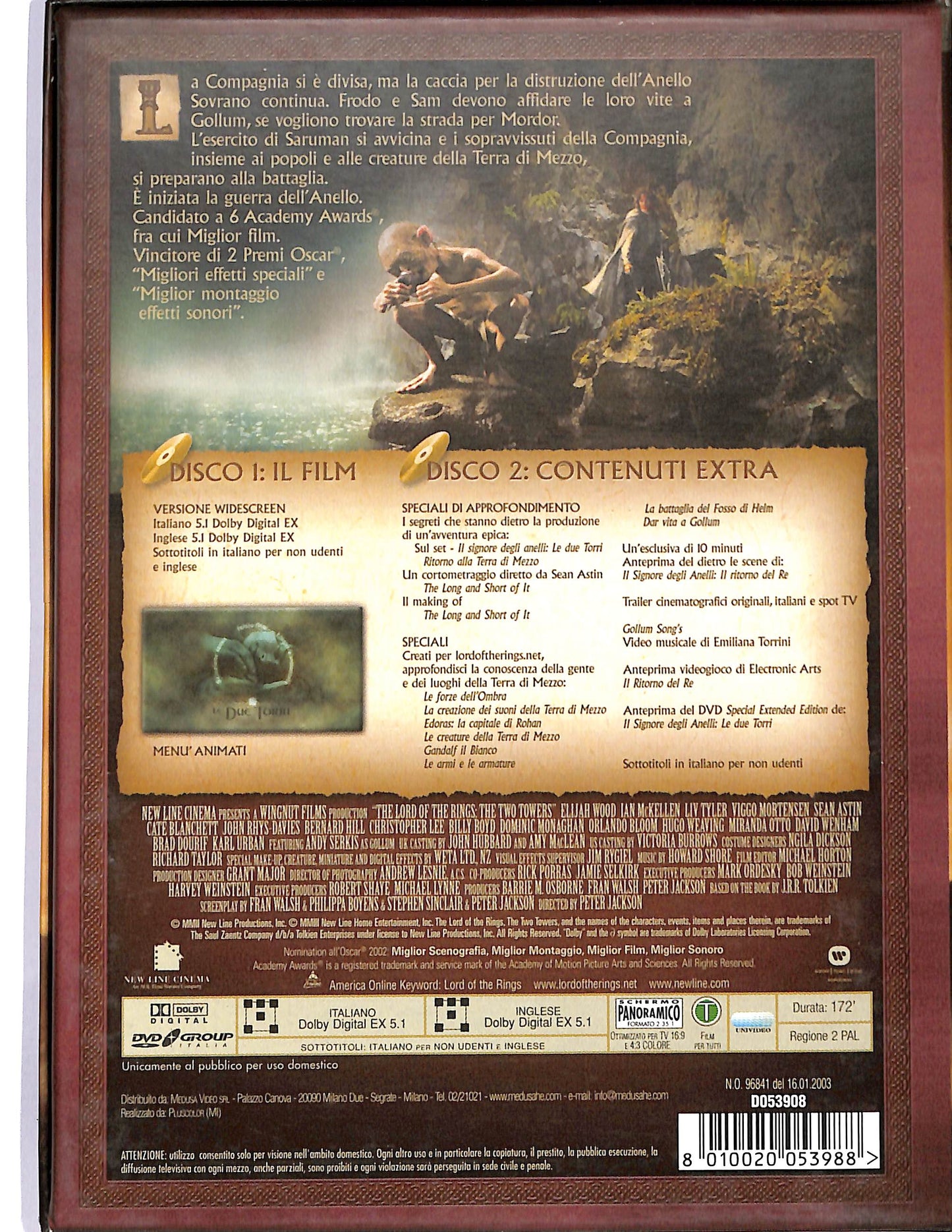 EBOND Il Signore degli Anelli  Le due torri (2DVD) DVD D668712