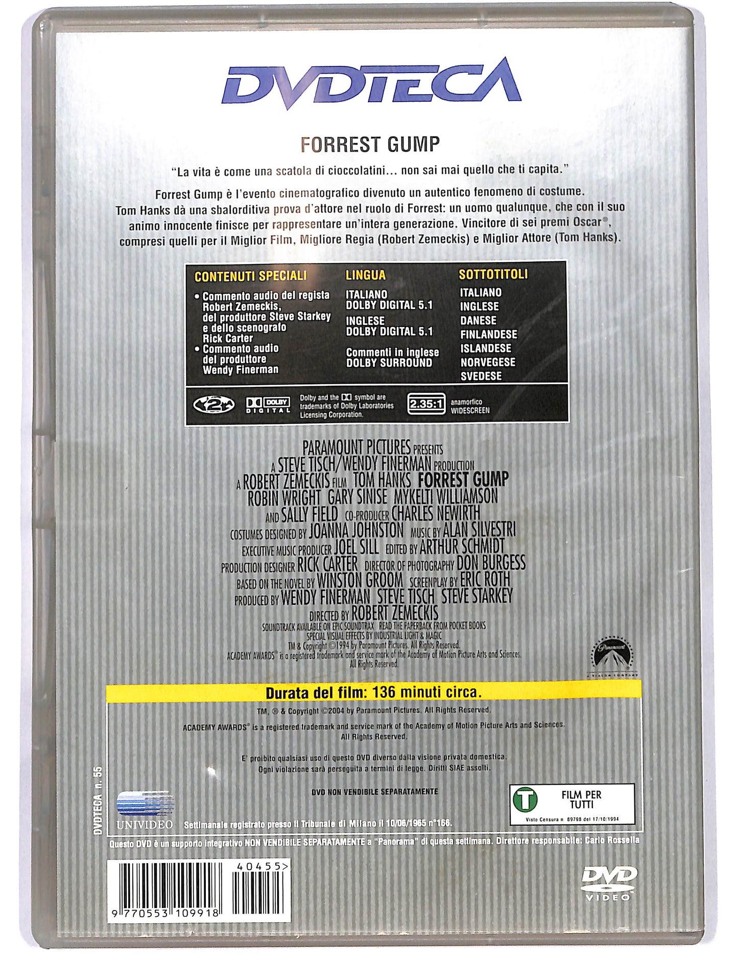 EBOND Forrest Gump  EDITORIALE DVD D668734