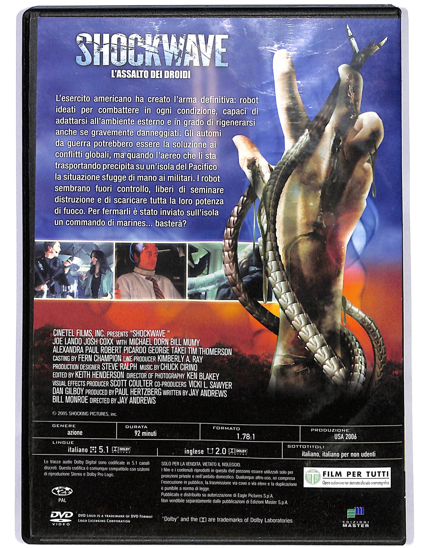 EBOND Shockwave   L'assalto dei droidi EDITORIALE DVD D668839