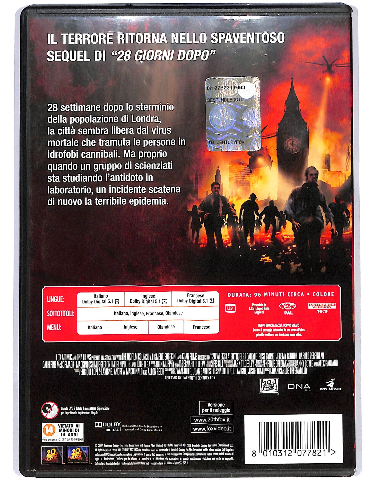 EBOND 28 settimane dopo NOLEGGIO DVD D669106