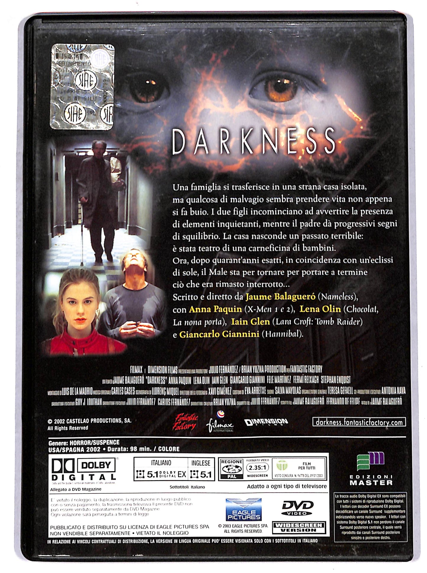 EBOND Darkness  EDITORIALE DVD D669623