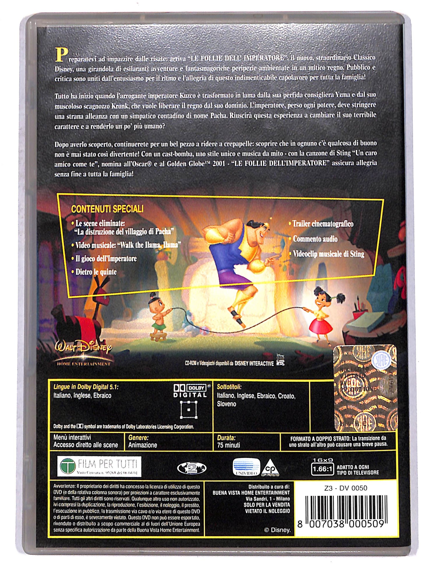 EBOND le follie dell'imperatore DVD D669649