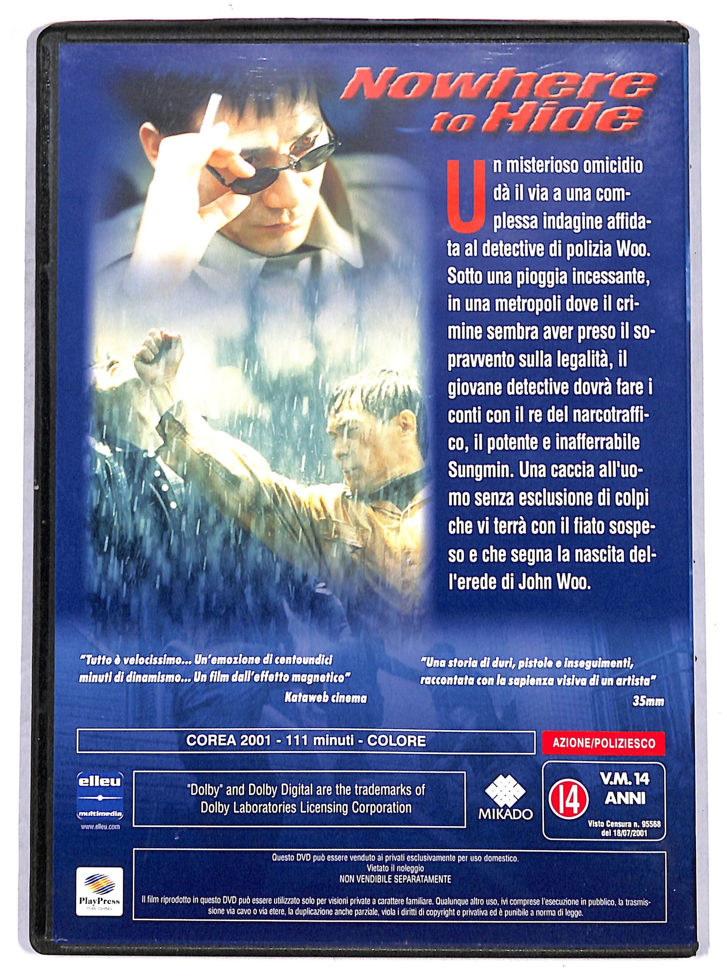 EBOND Nowhere to Hide  EDITORIALE DVD D669652