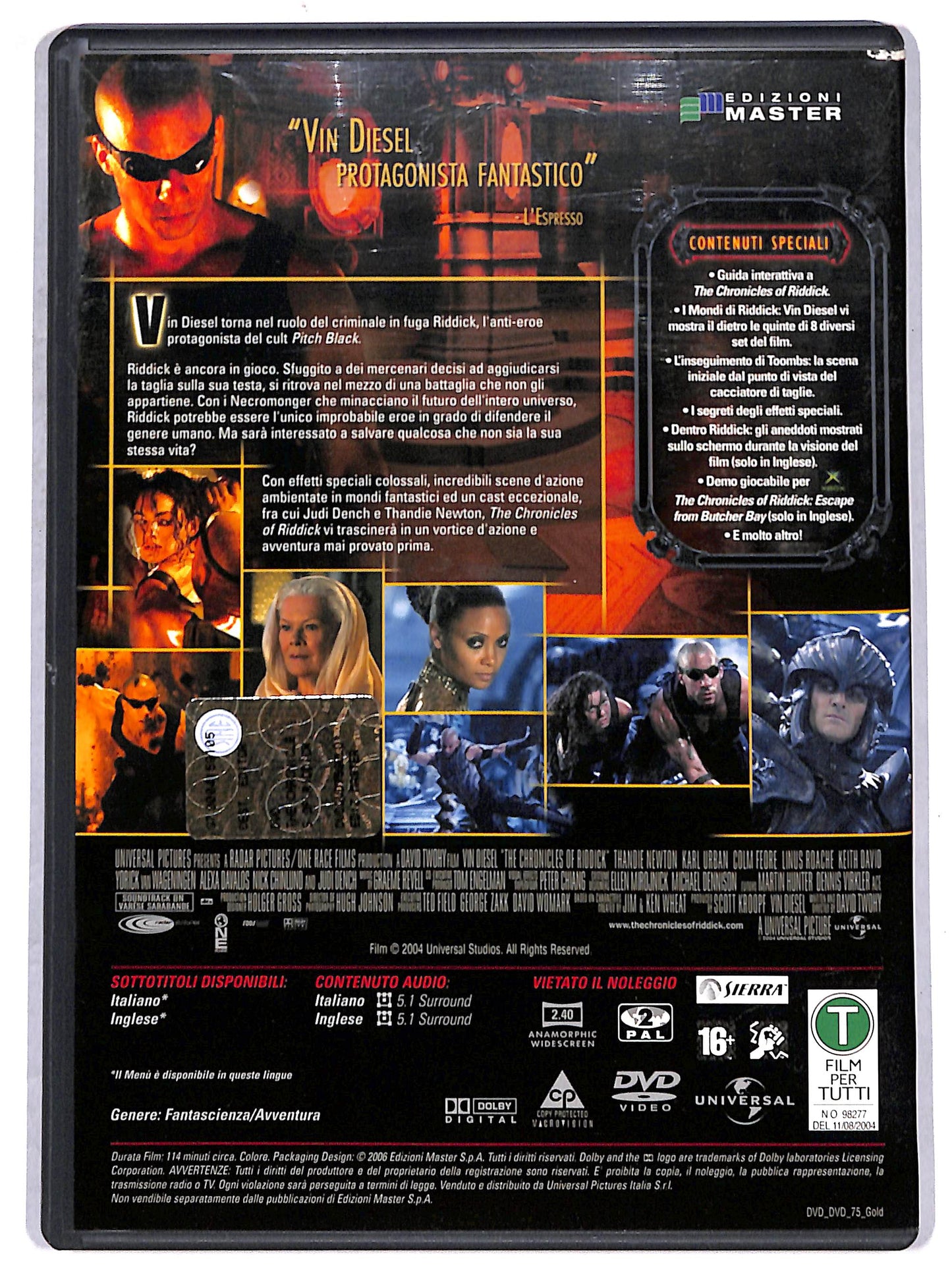 EBOND Riddick  EDITORIALE DVD D669745