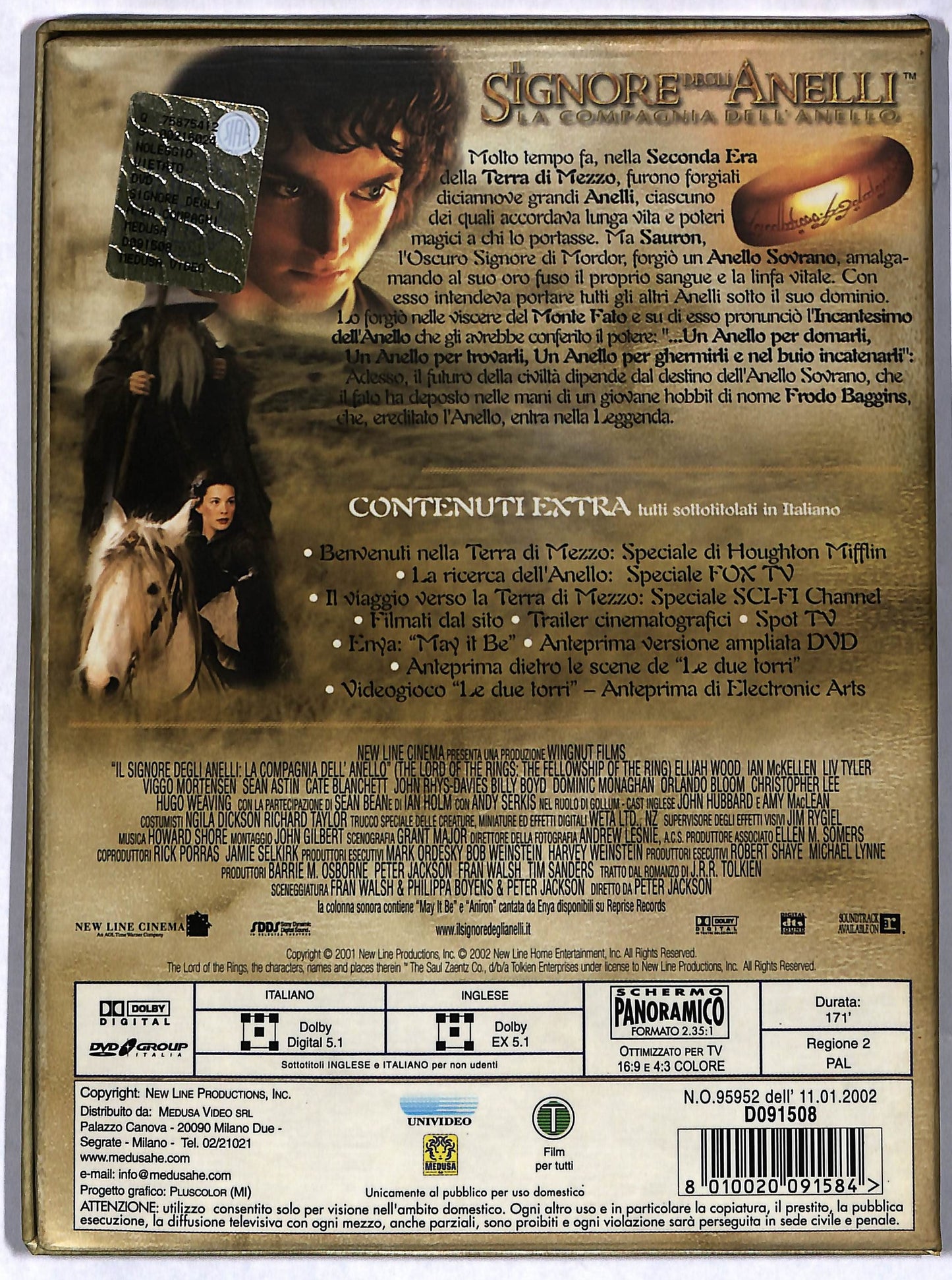 EBOND Il Signore degli Anelli - La Compagnia dell'Anello DVD D669905