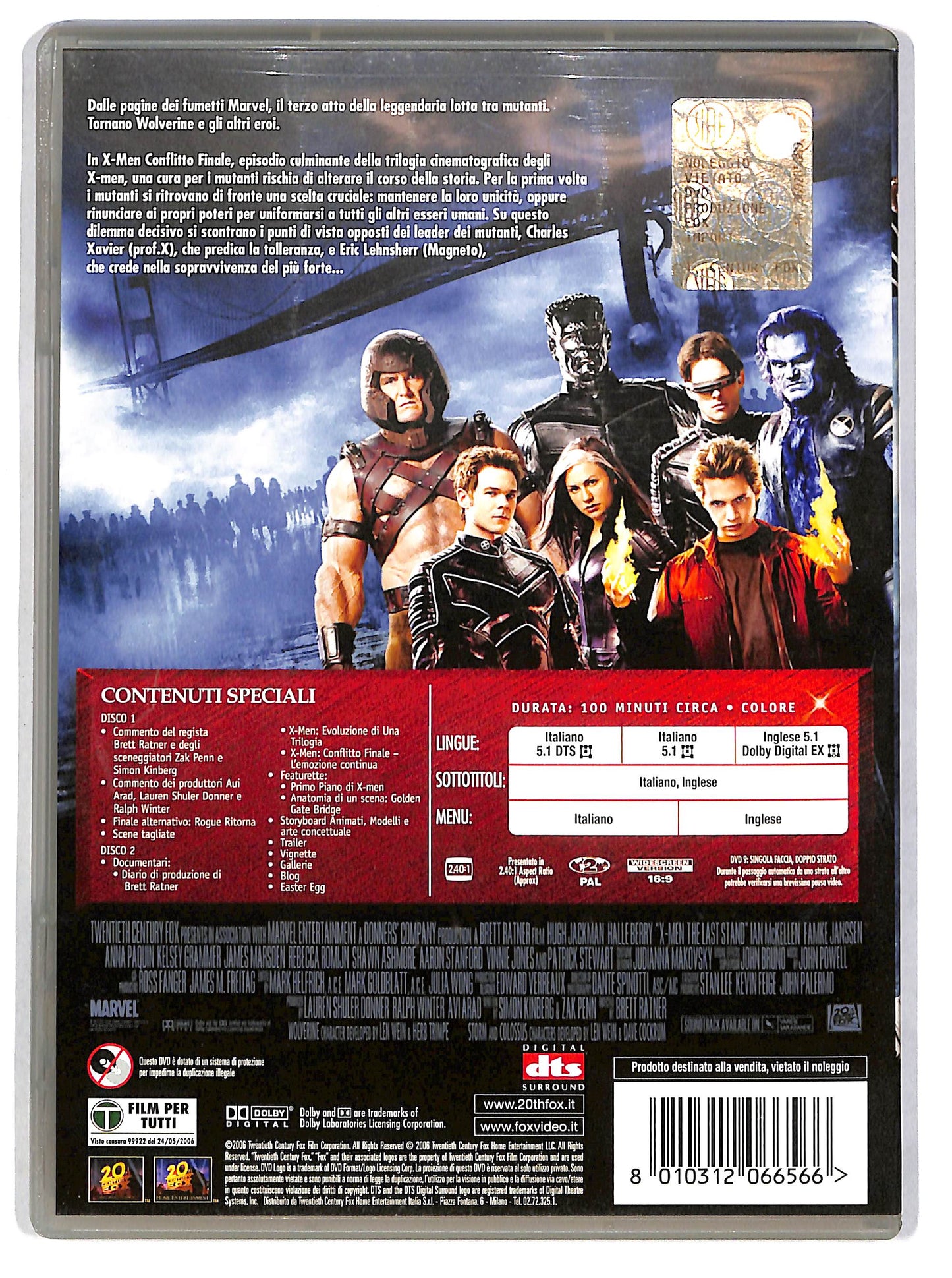 EBOND X-Men - Conflitto finale EDIZIONE SPECIALE 2 Dischi (2DVD) DVD D670148