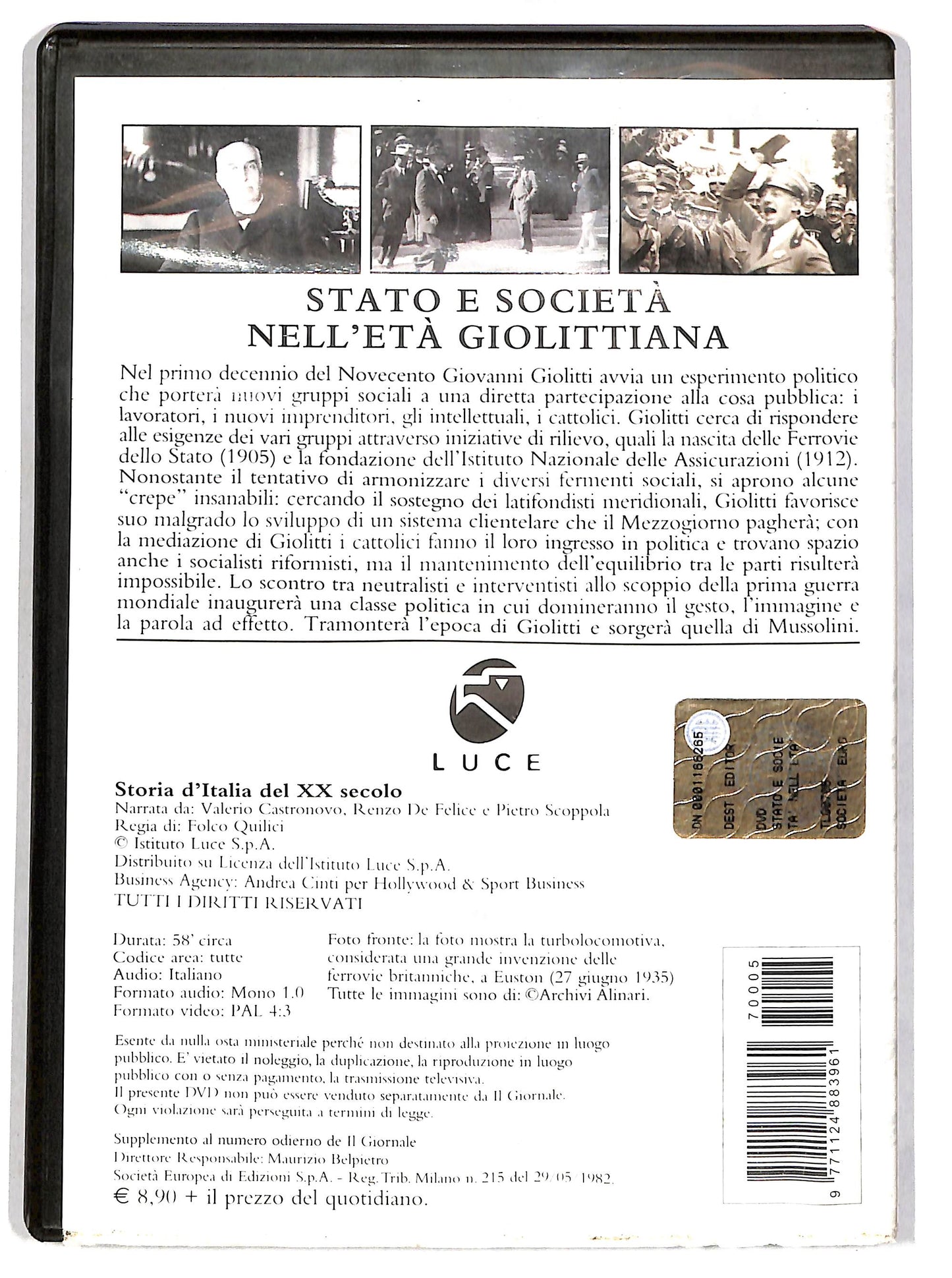 EBOND Storia d'Italia del XX secolo 5  EDITORIALE  DVD D670420