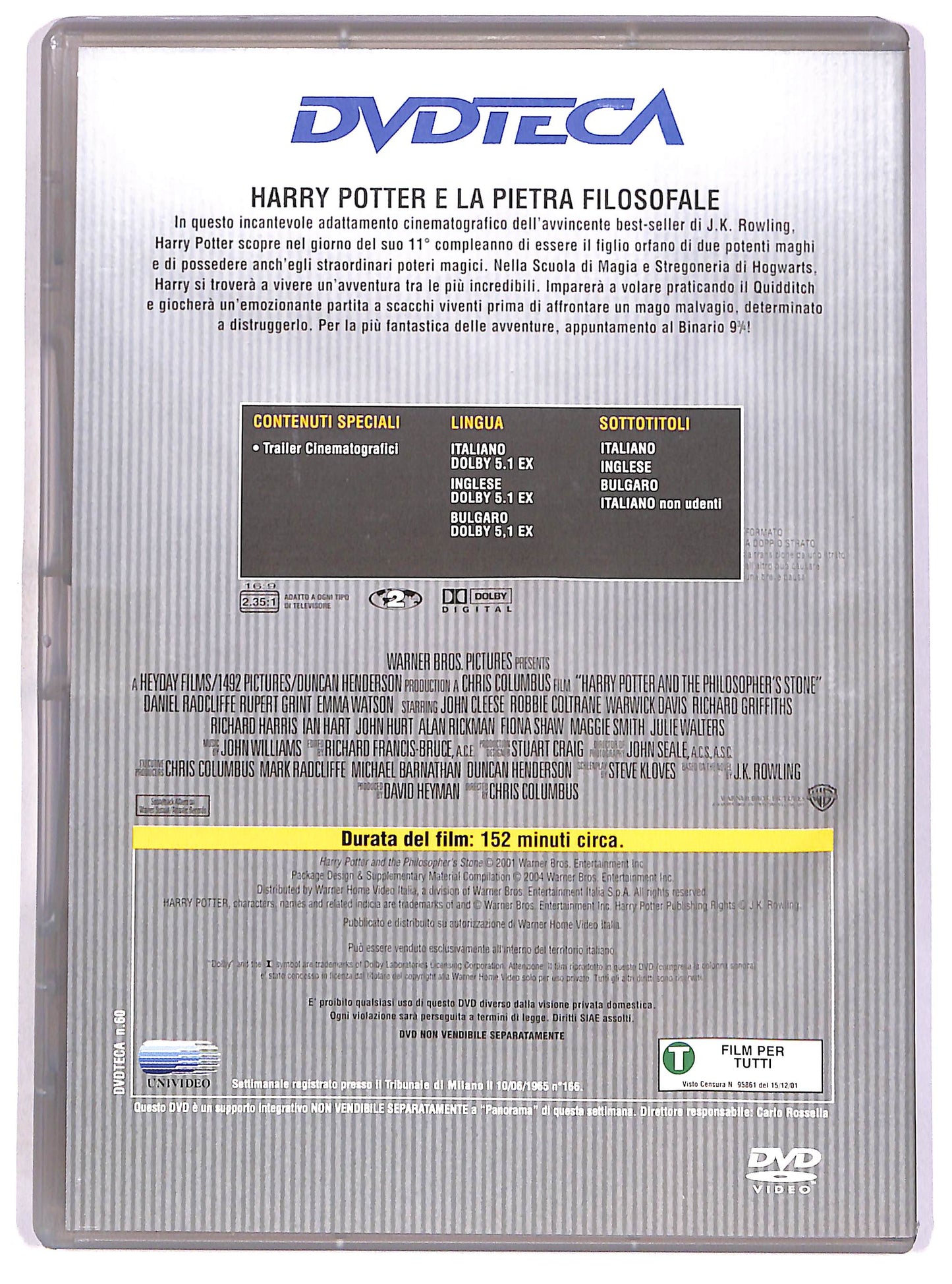 EBOND Harry Potter e la pietra filosofale EDITORIALE DVD D670554