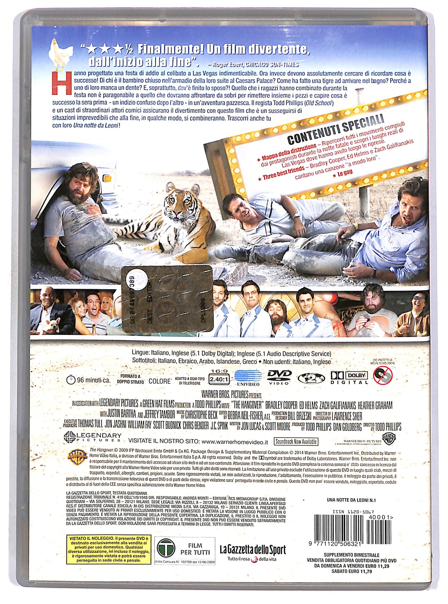 EBOND Una notte da leoni EDITORIALE DVD D670923