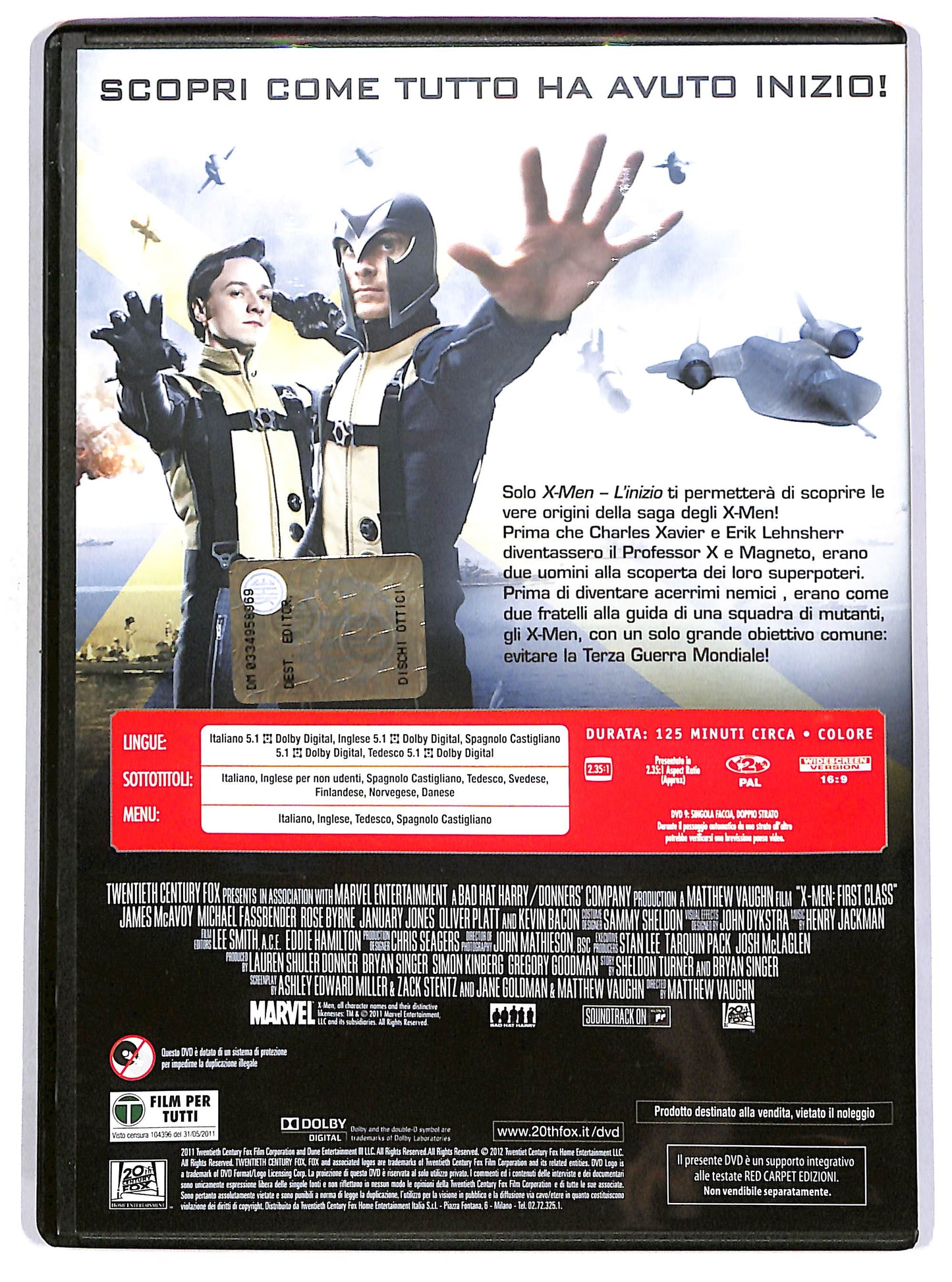 EBOND X-Men - L'inizio EDITORIALE DVD D670945