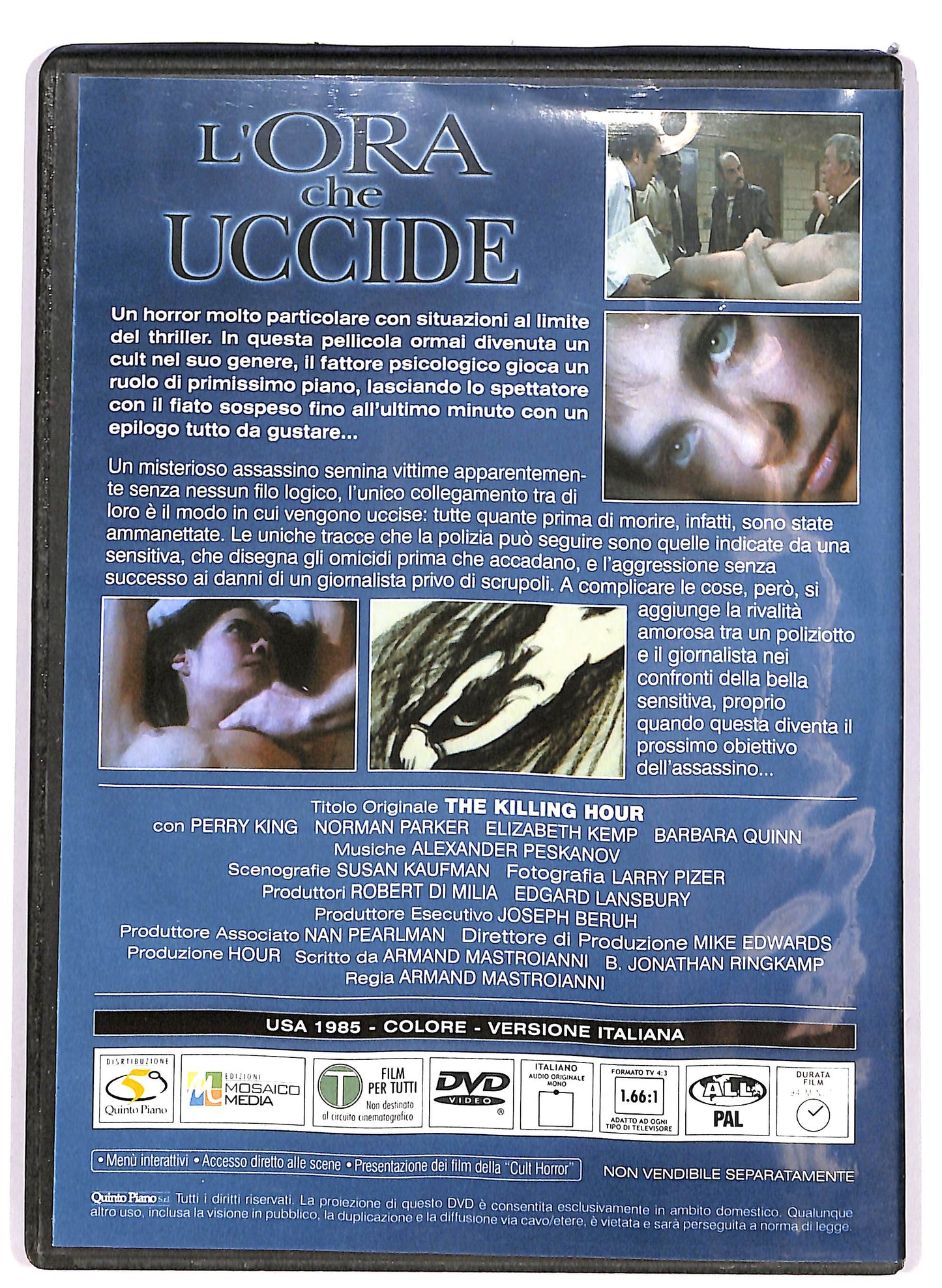 EBOND L'ora che uccide EDITORIALE DVD D671116