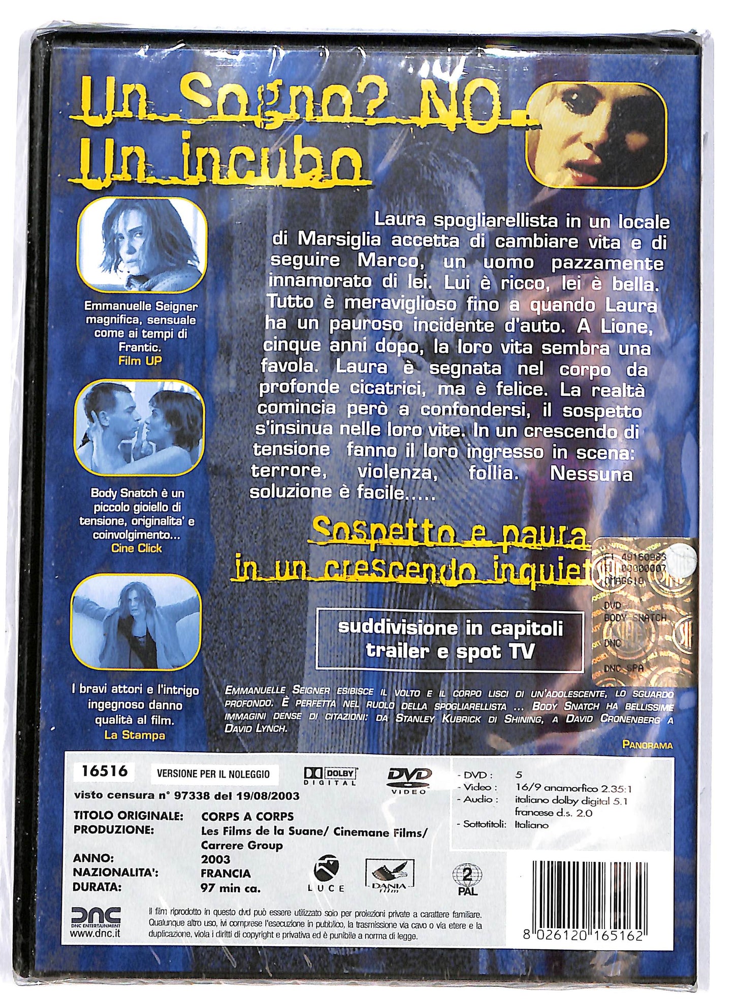 EBOND Body Snatch NOLEGGIO DVD D671248